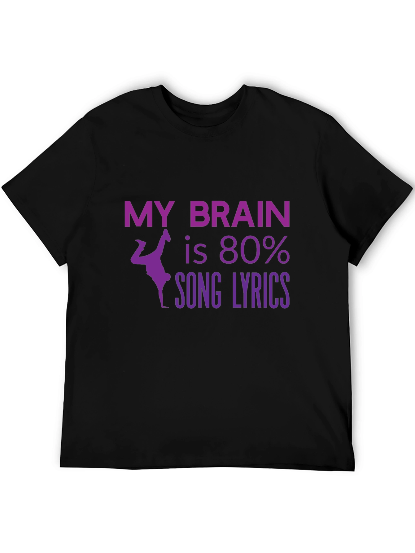 Song Lyrics Brain T-Shirt