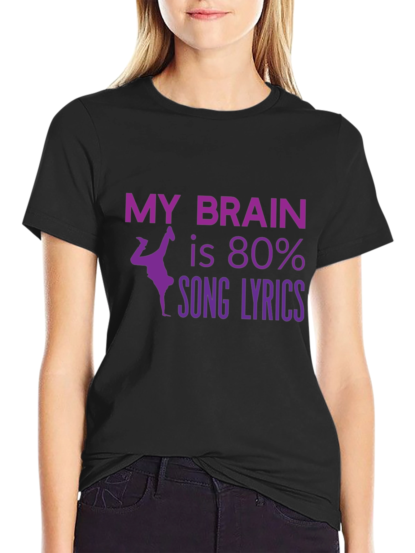 Song Lyrics Brain T-Shirt