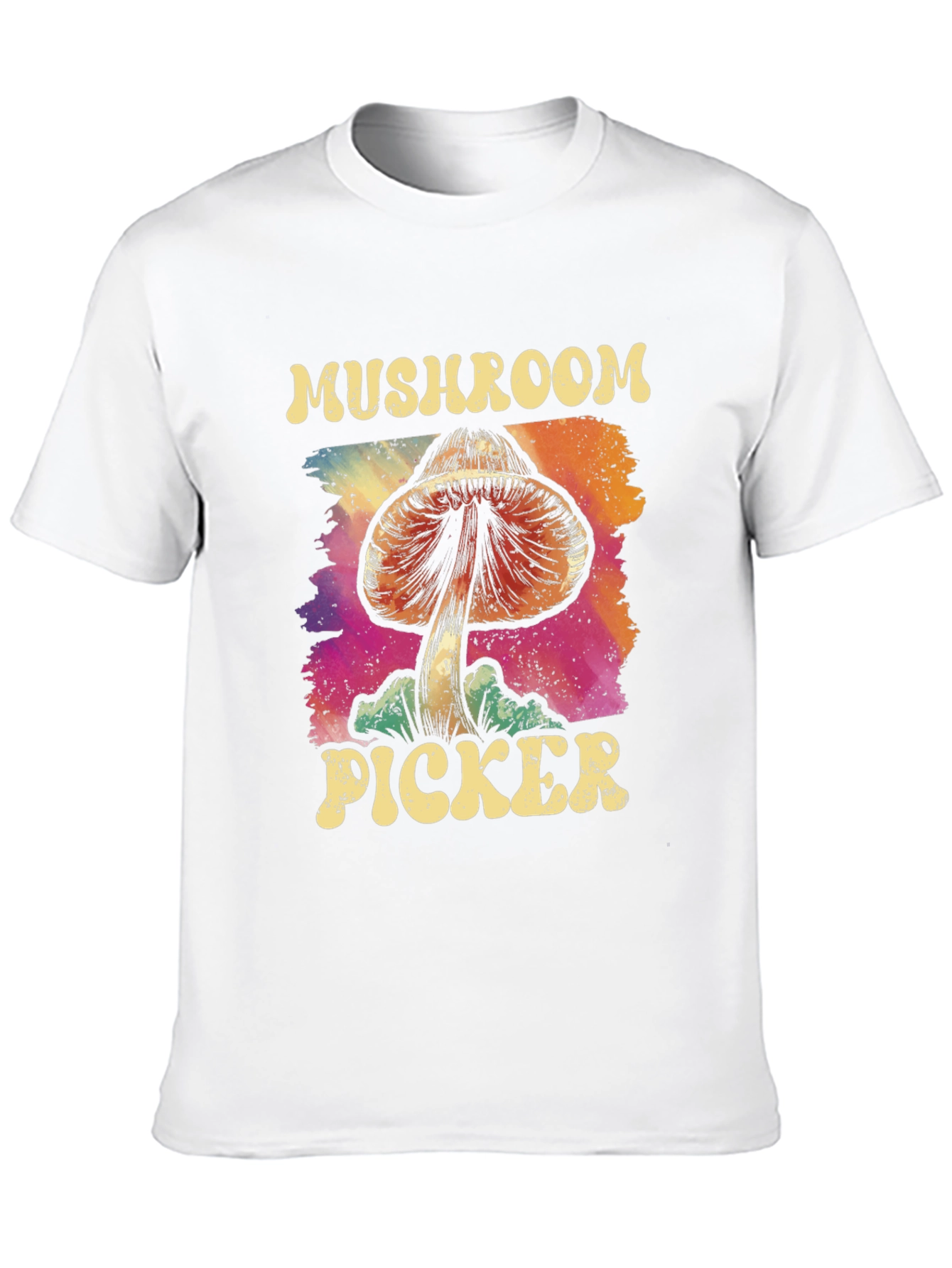 Mushroom Picker Tee - Psychedelic Graphic Novelty