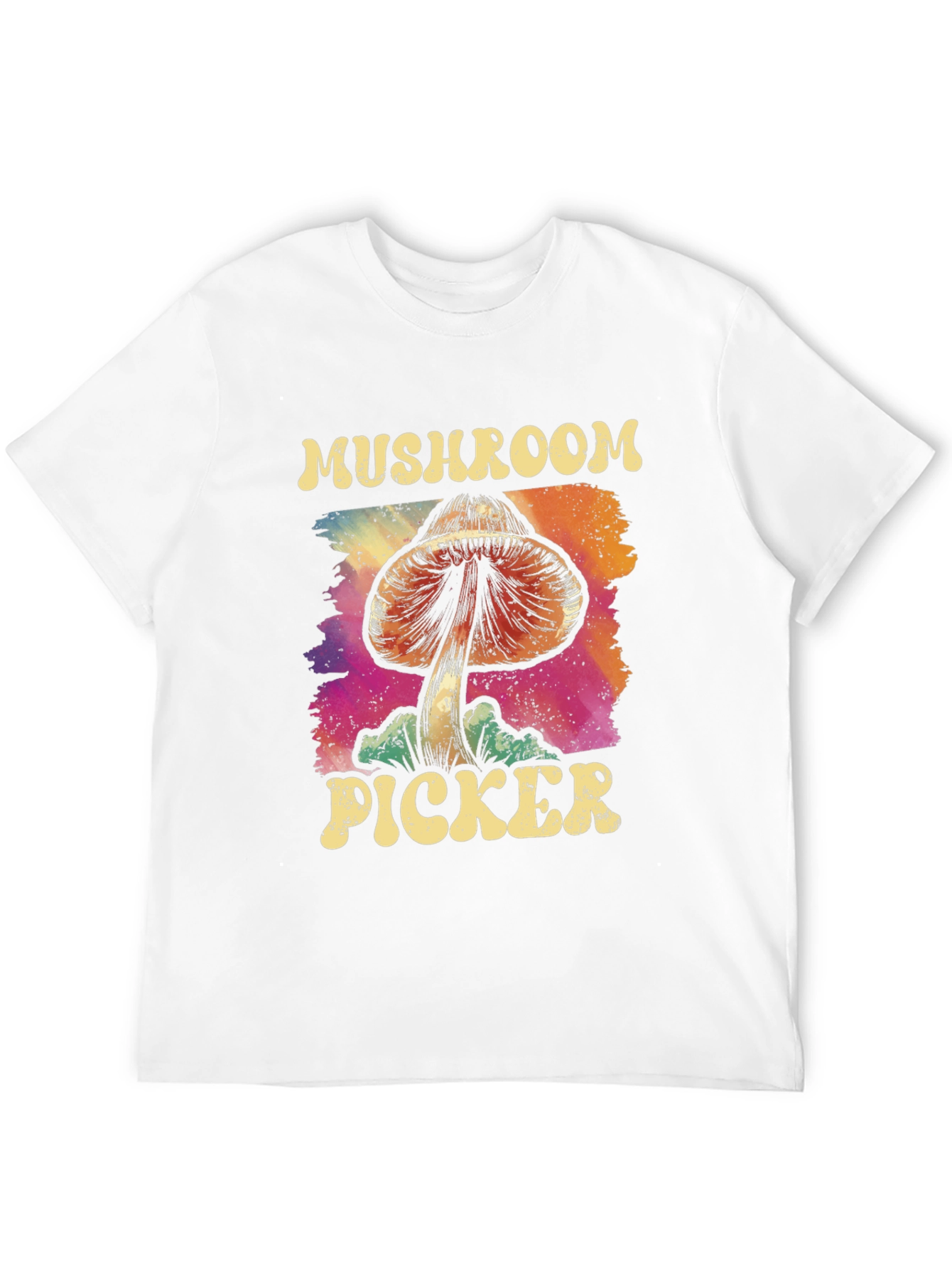 Mushroom Picker Tee - Psychedelic Graphic Novelty