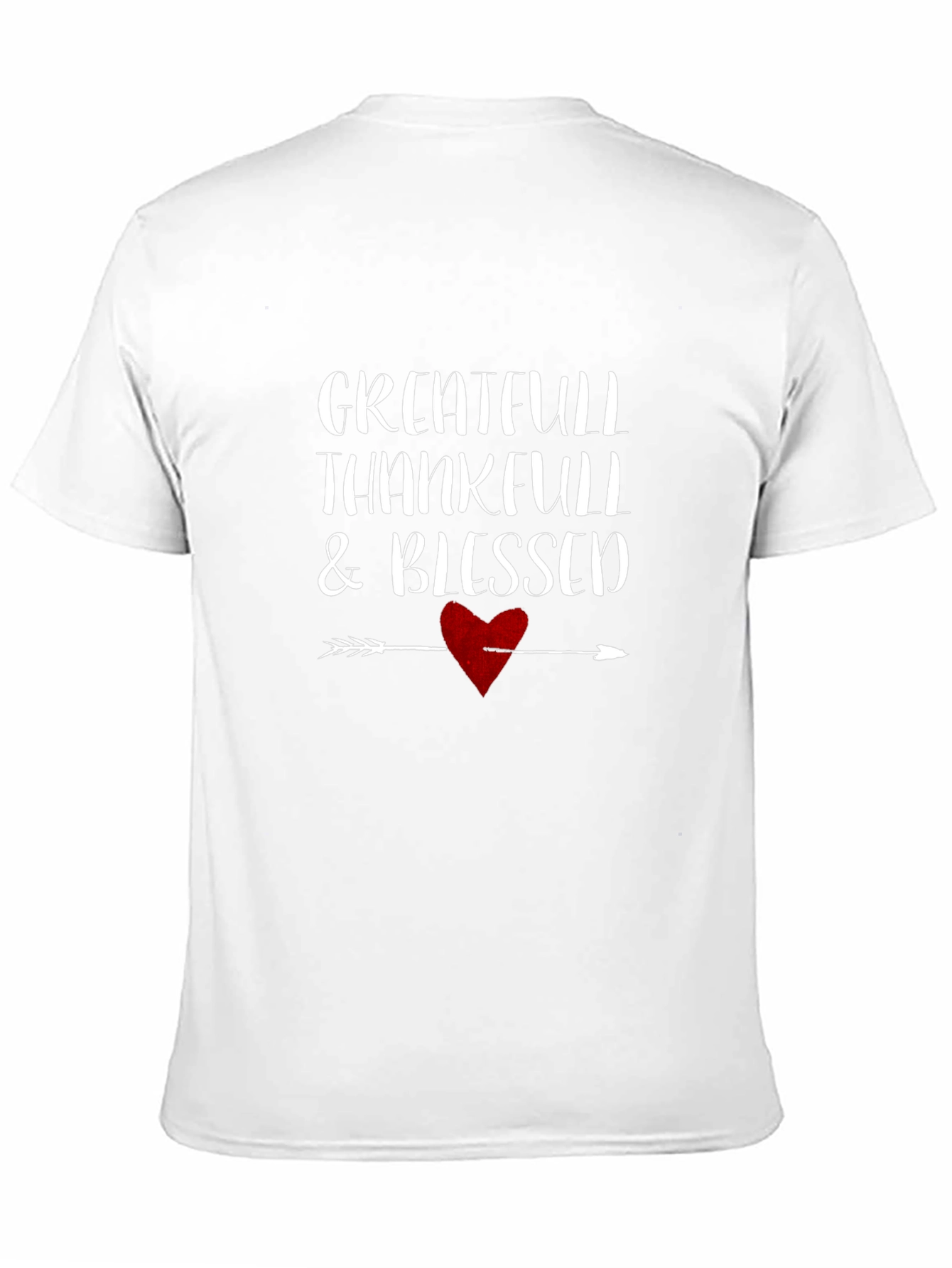 Grateful Thankful Blessed Arrow Heart T-Shirt