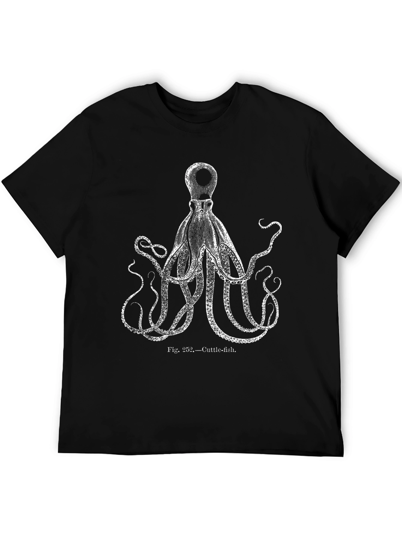 Cuttlefish Graphic Black T-Shirt