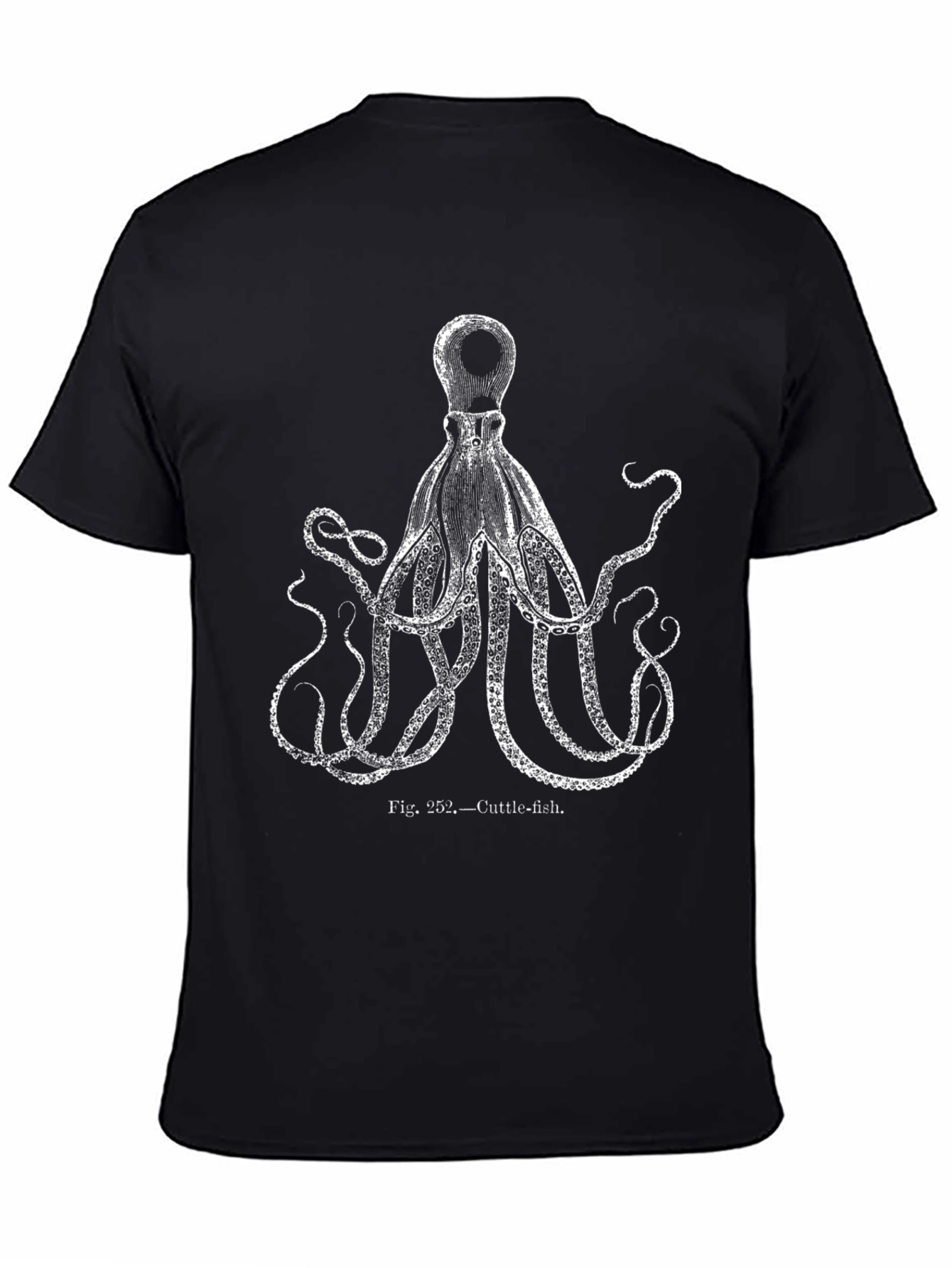 Cuttlefish Graphic Black T-Shirt