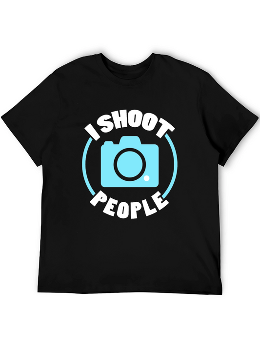 I Shoot People Camera Graphic Tee - Photographer Shirt
