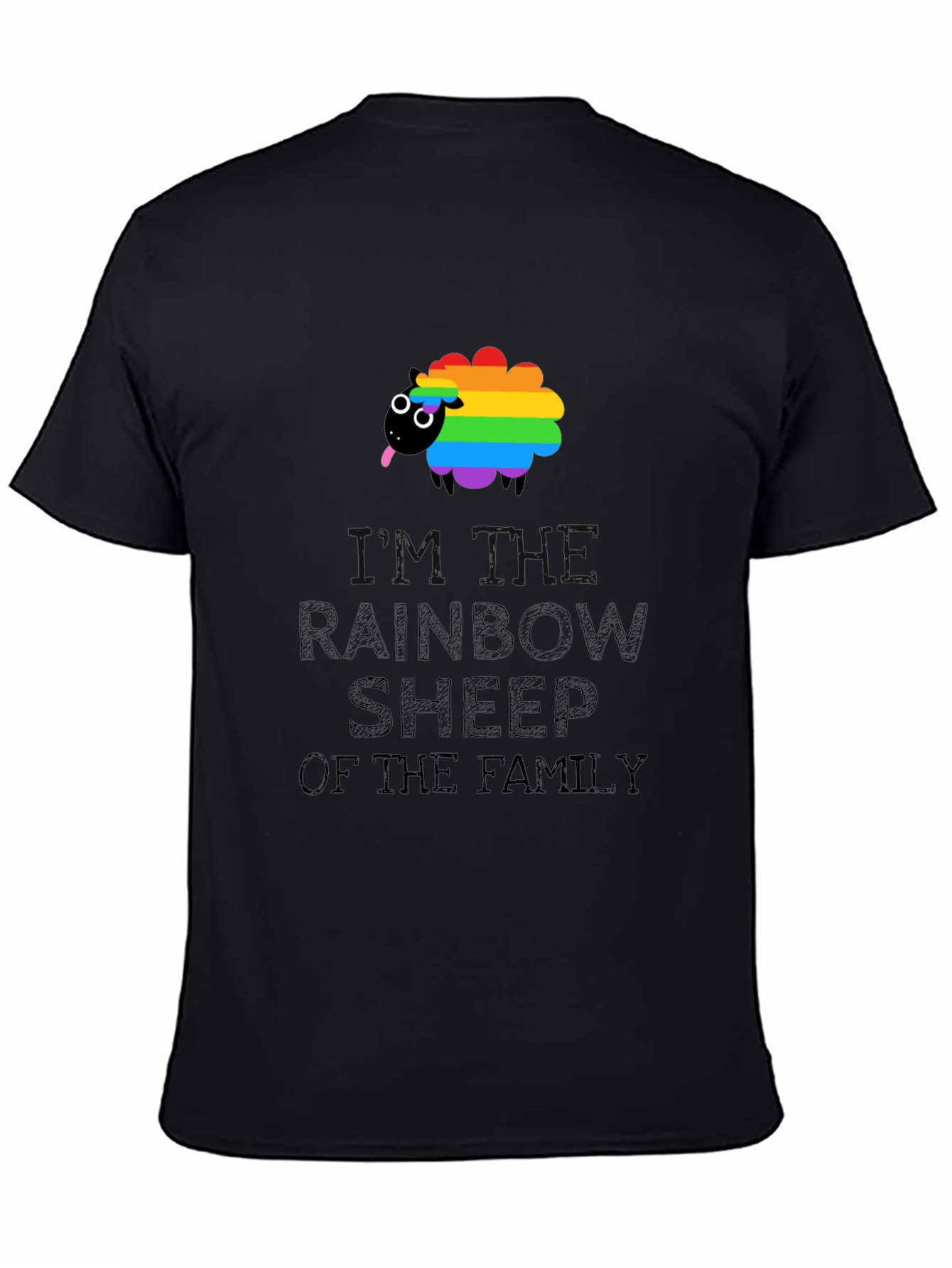 Rainbow Sheep Family Tee