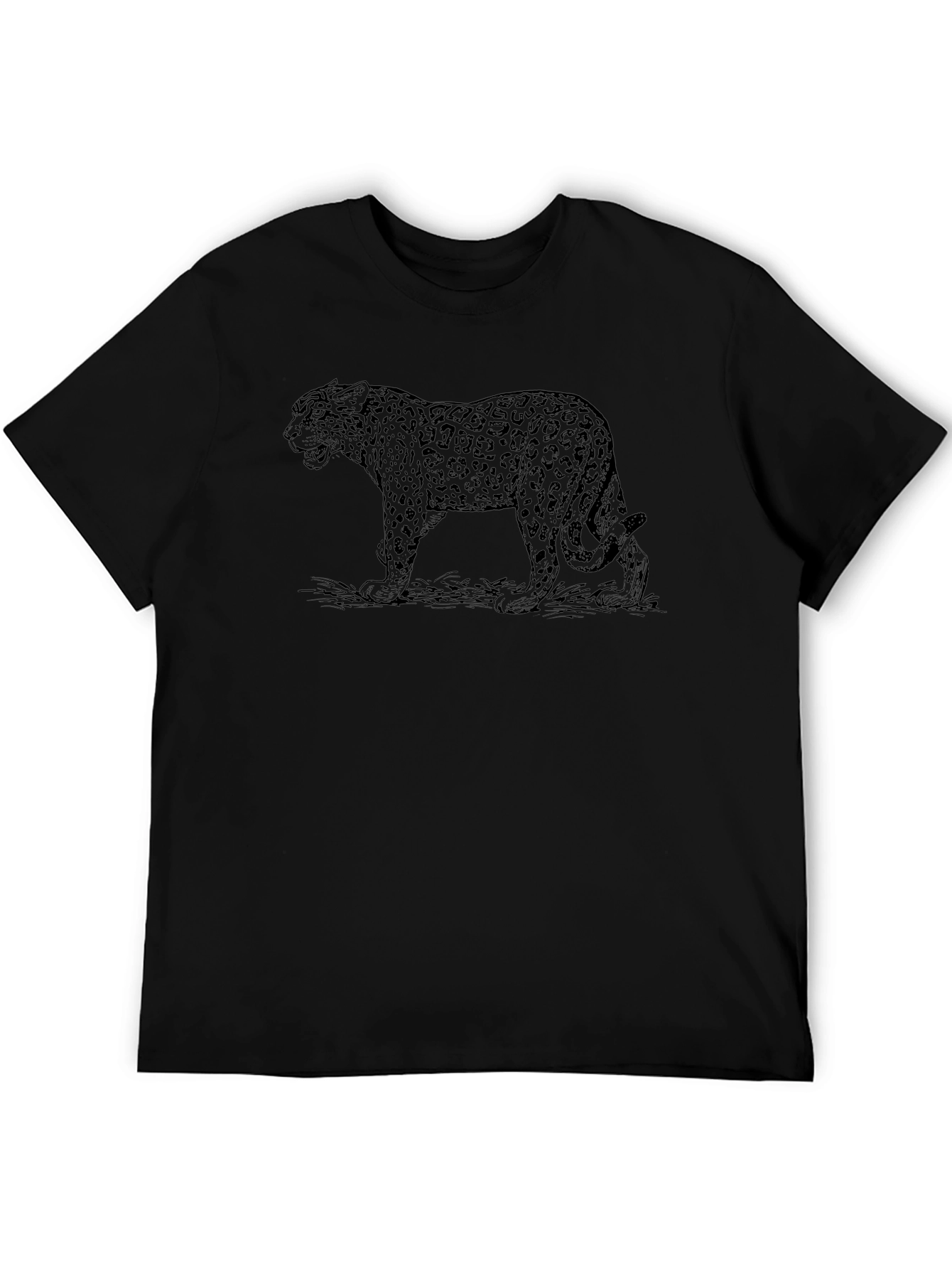 Jaguar Graphic Tee - Stylish Black T-Shirt