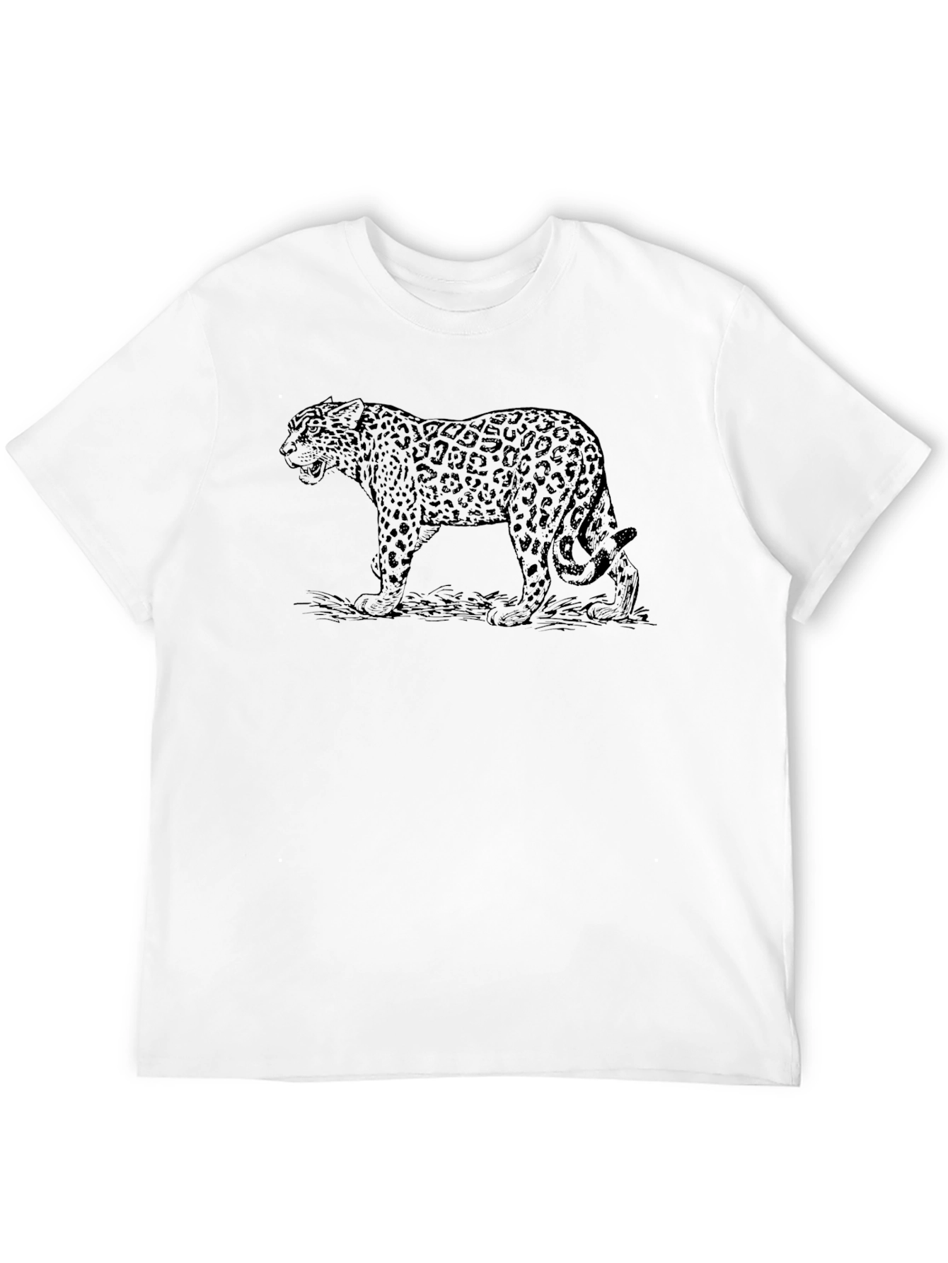 Jaguar Graphic Tee - Stylish Black T-Shirt