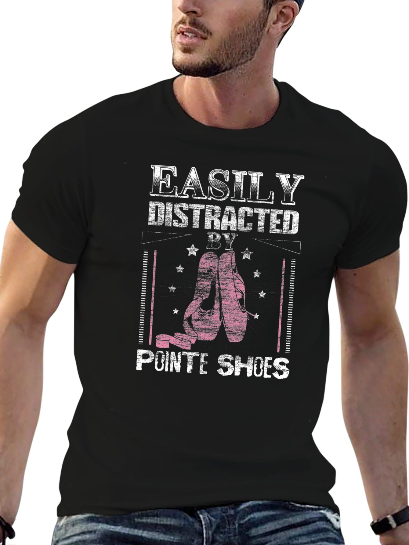 Easily Distracted By Pointe Shoes T-Shirt