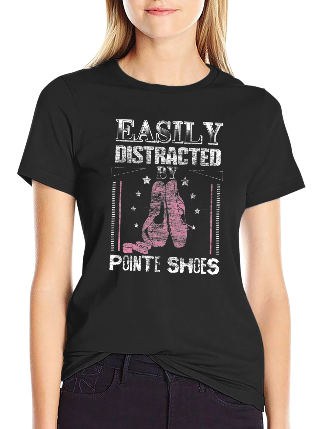 Easily Distracted By Pointe Shoes T-Shirt