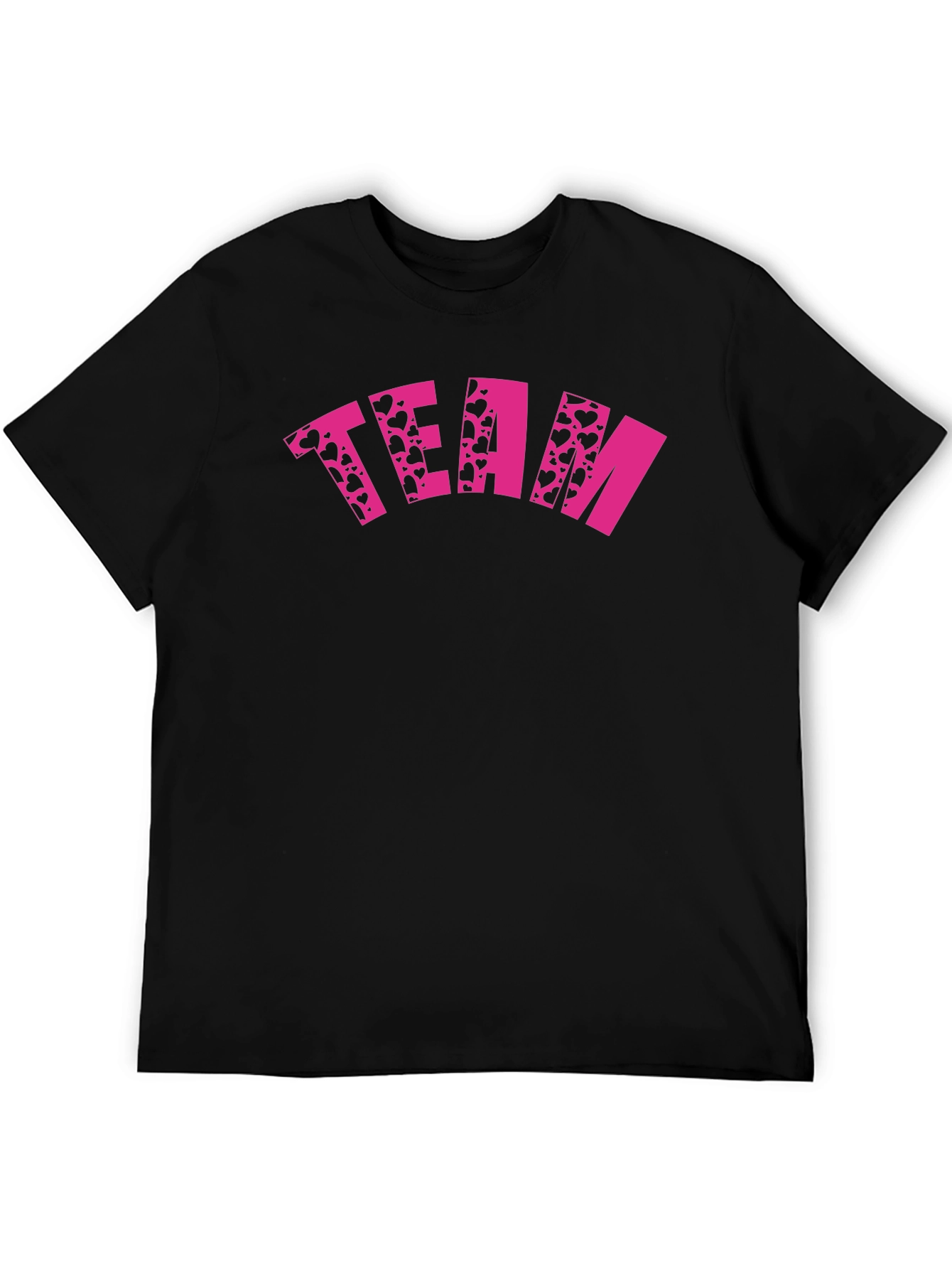 Team Hearts Graphic Tee - Black