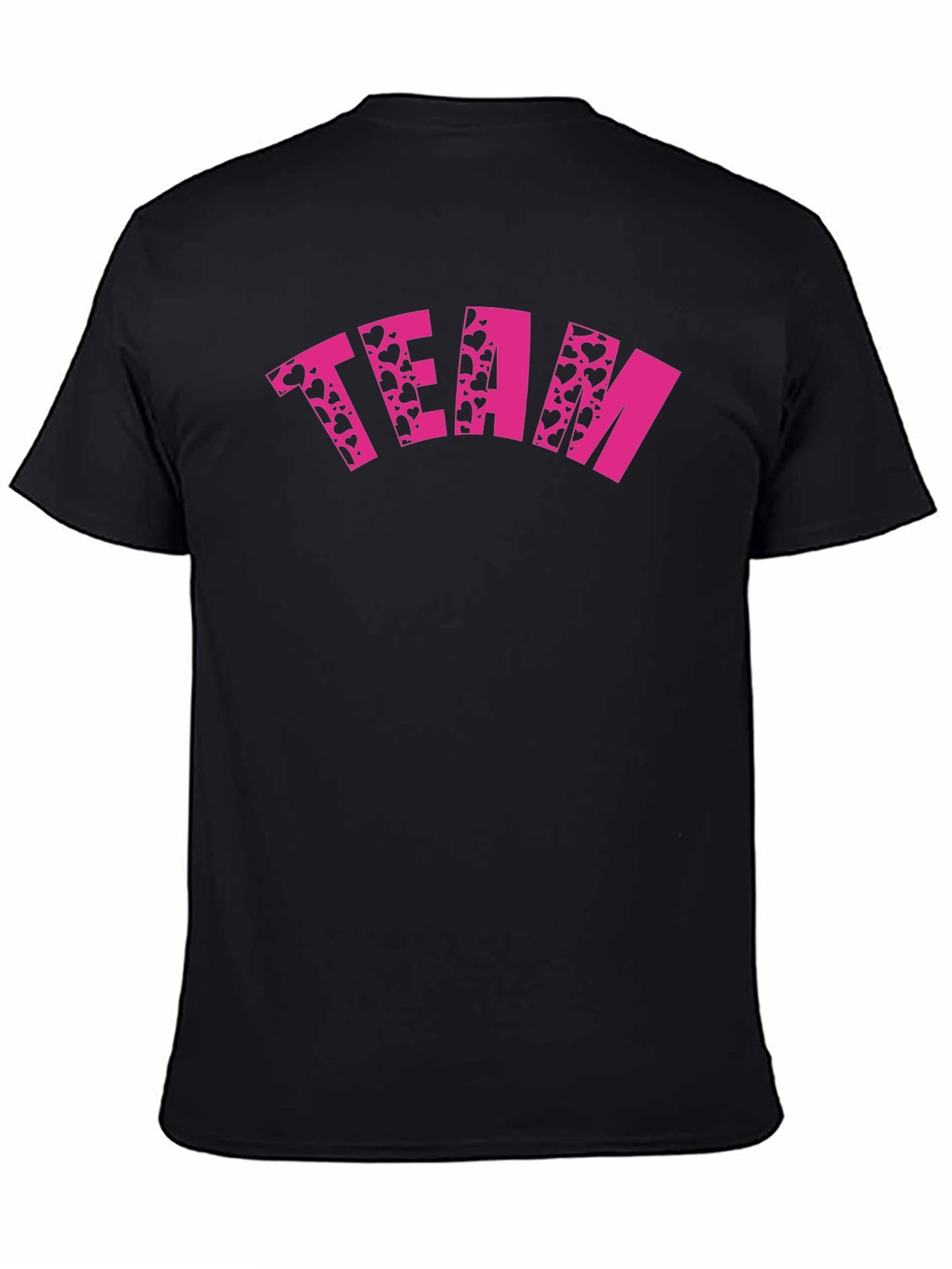 Team Hearts Graphic Tee - Black