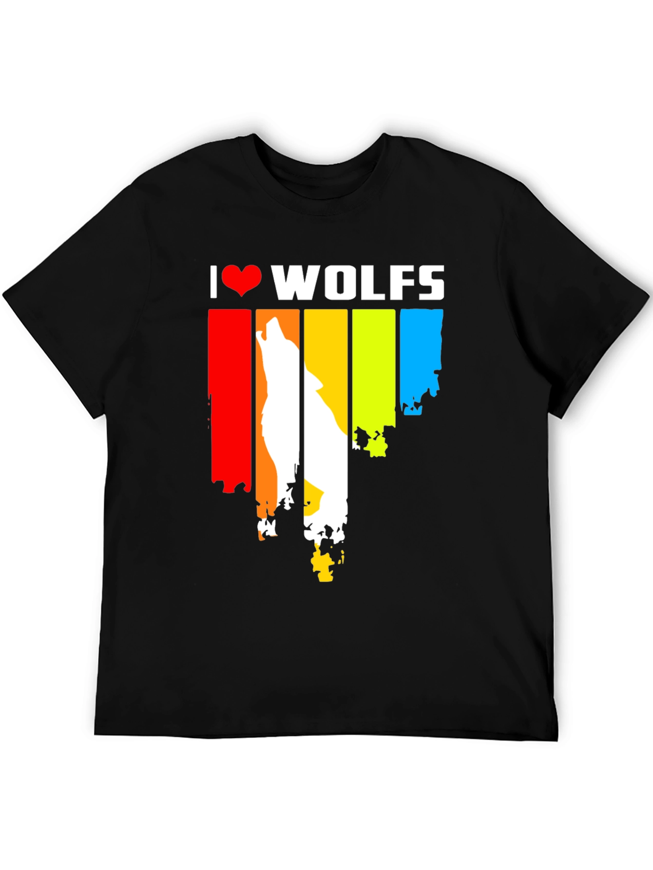 I Love Wolves Graphic Tee - Unique Design