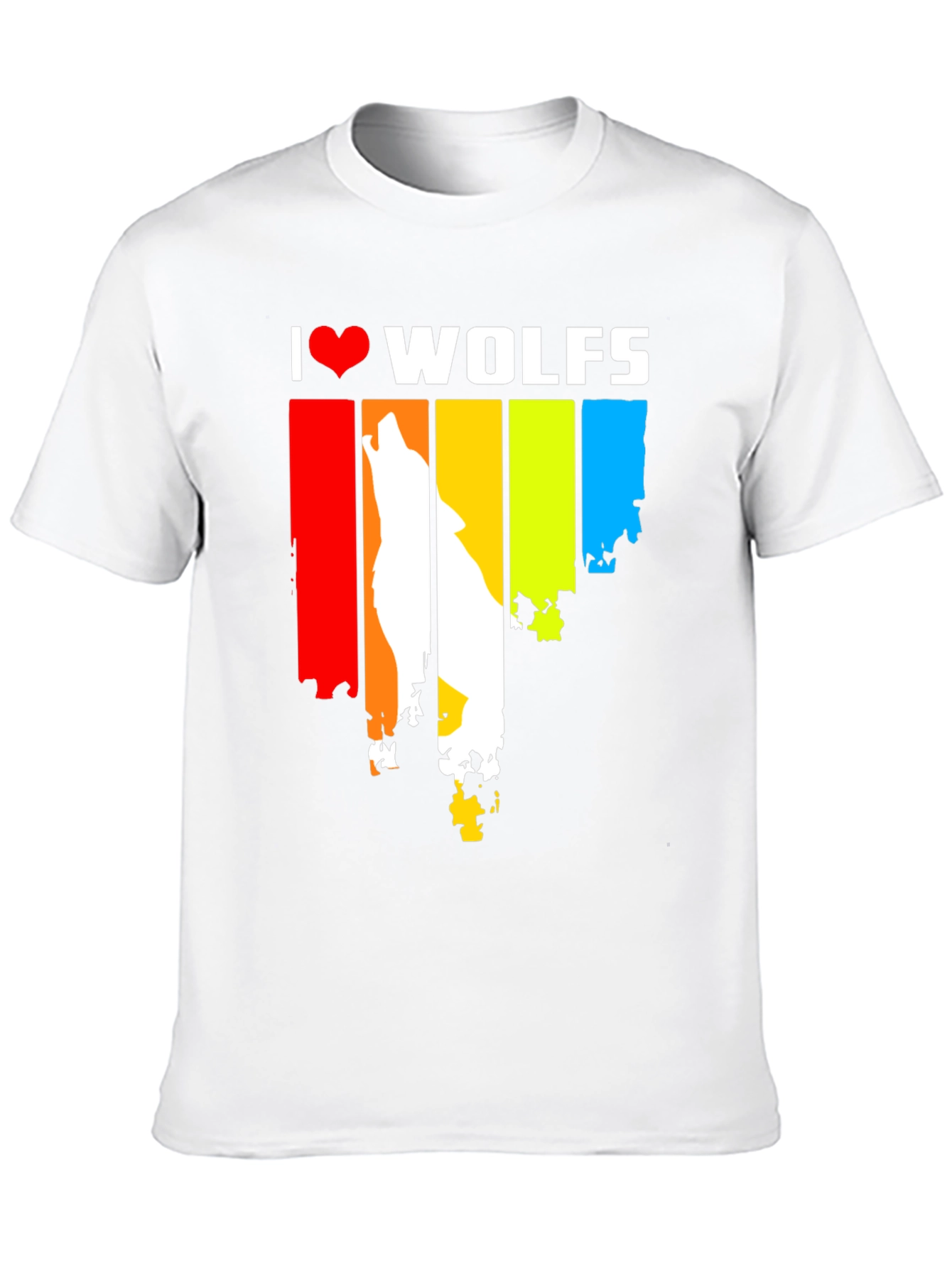 I Love Wolves Graphic Tee - Unique Design
