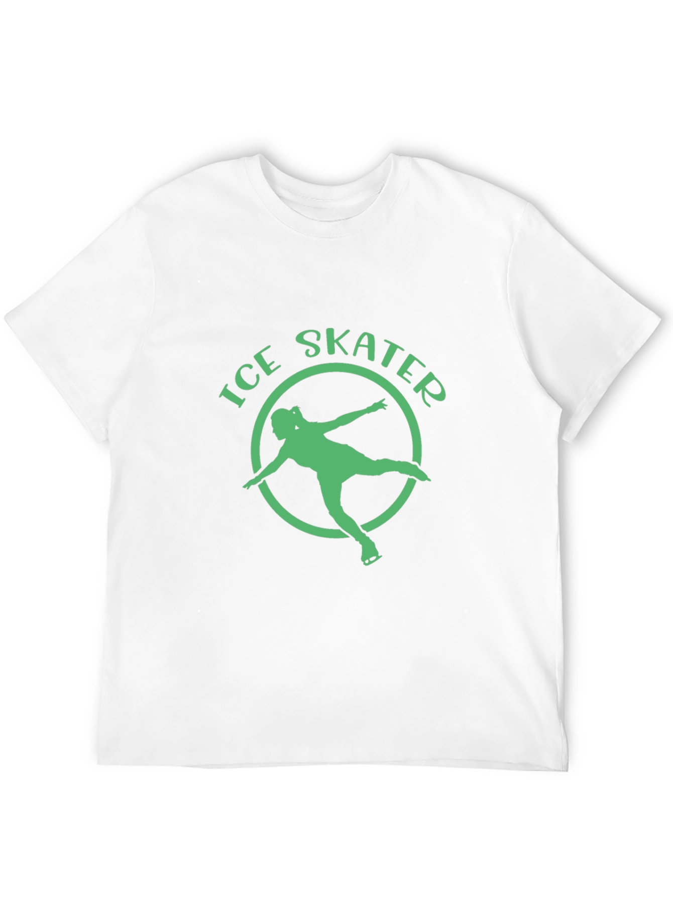 Ice Skater Graphic Tee - Cool Sport Shirt