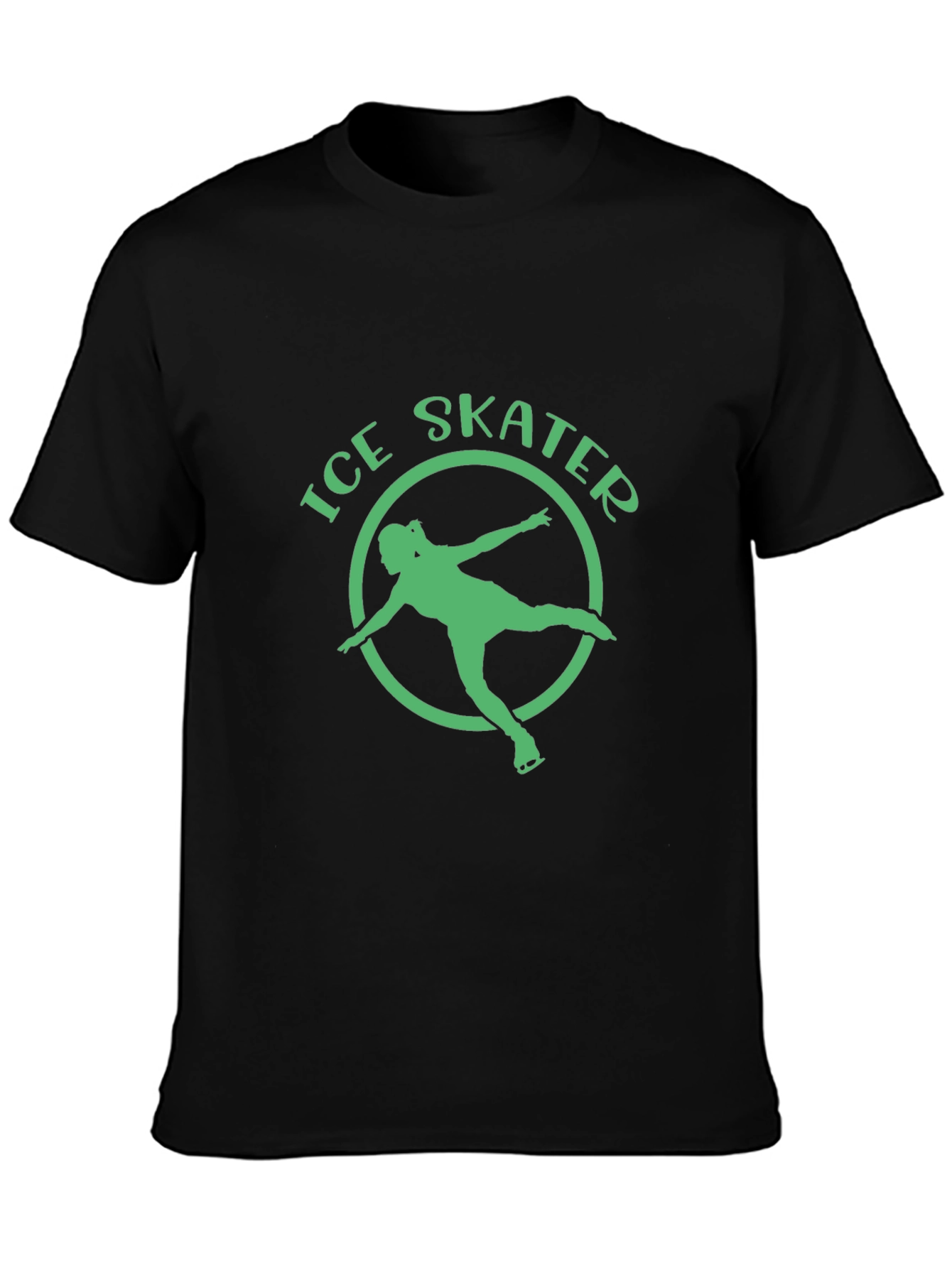 Ice Skater Graphic Tee - Cool Sport Shirt