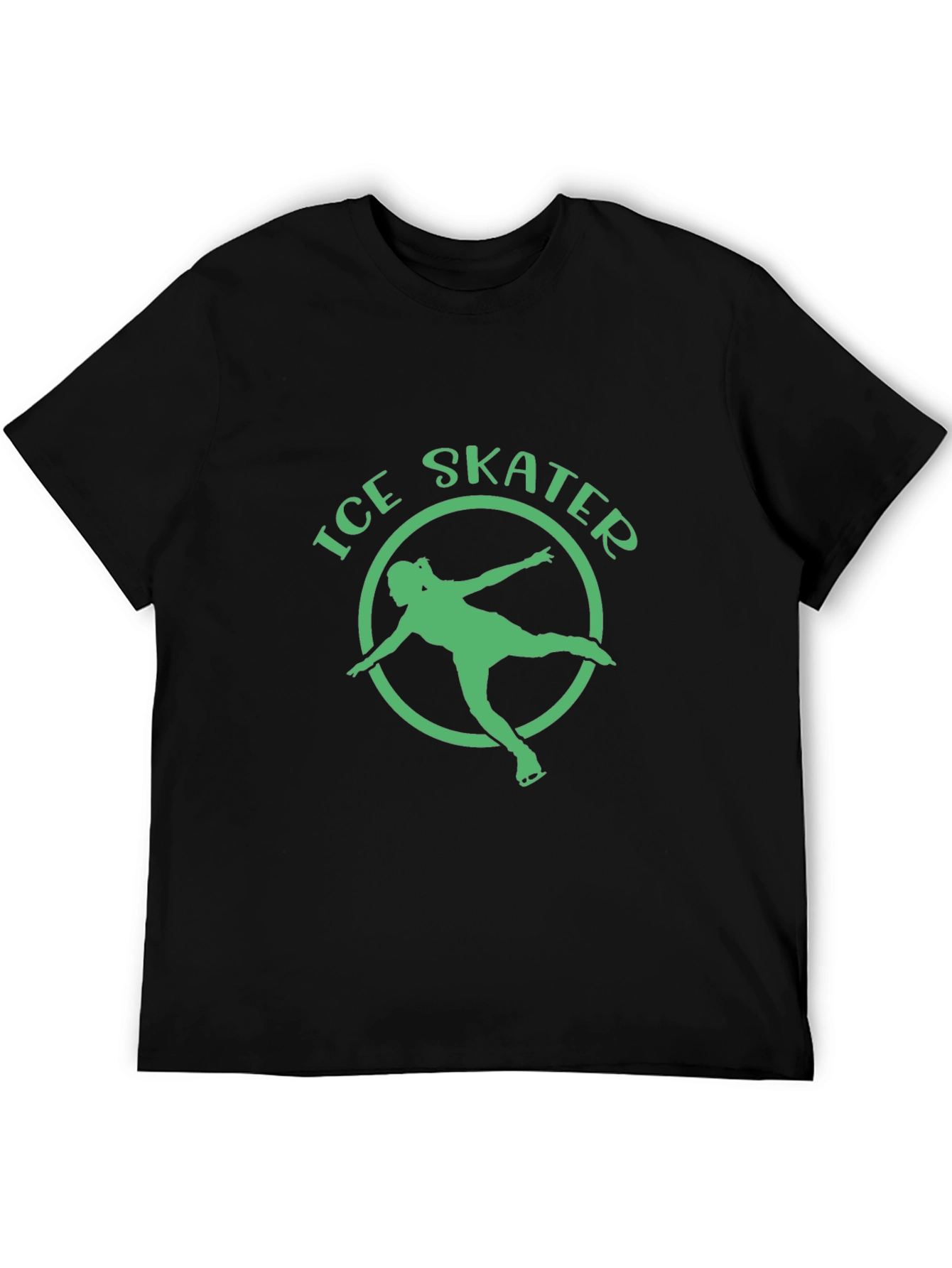 Ice Skater Graphic Tee - Cool Sport Shirt