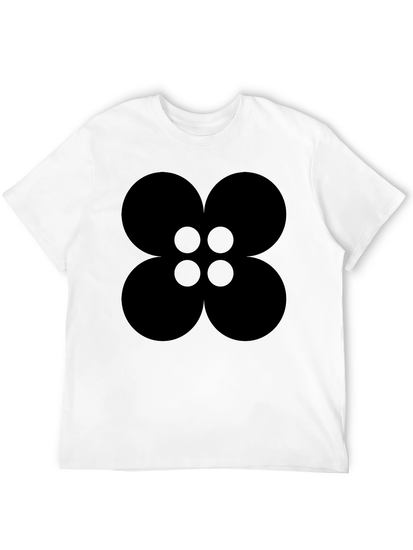 Abstract Flower T-Shirt - Modern Geometric Design