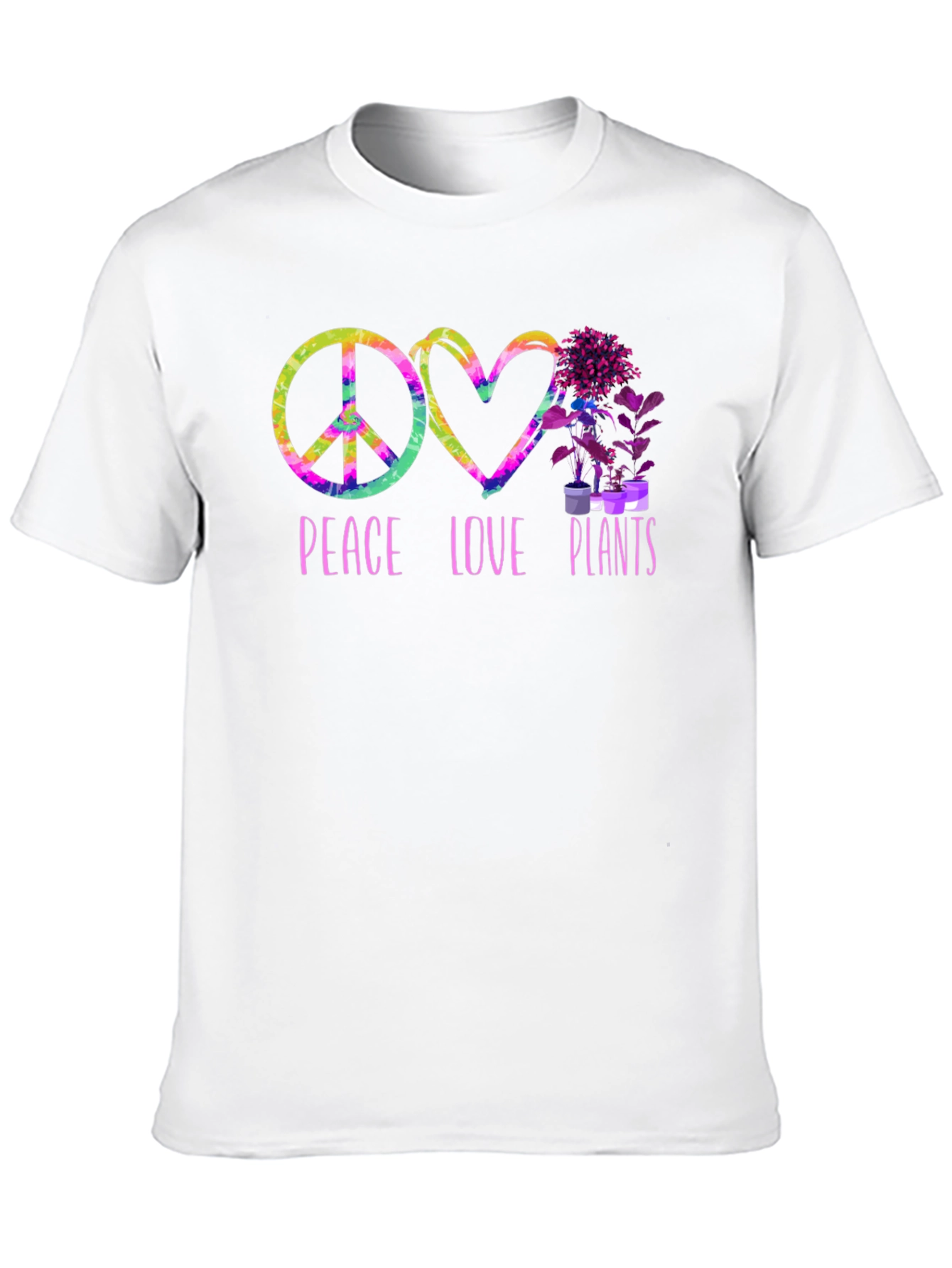 Peace Love Plants Graphic T-Shirt