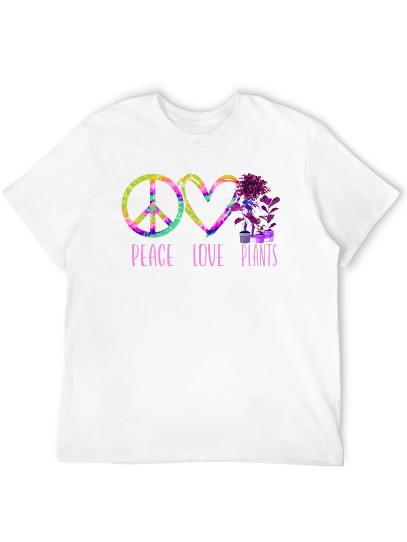 Peace Love Plants Graphic T-Shirt