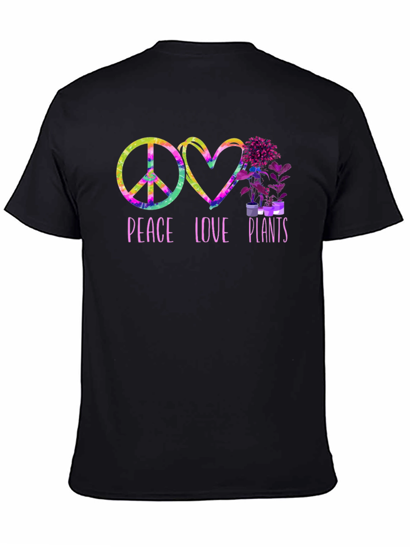 Peace Love Plants Graphic T-Shirt