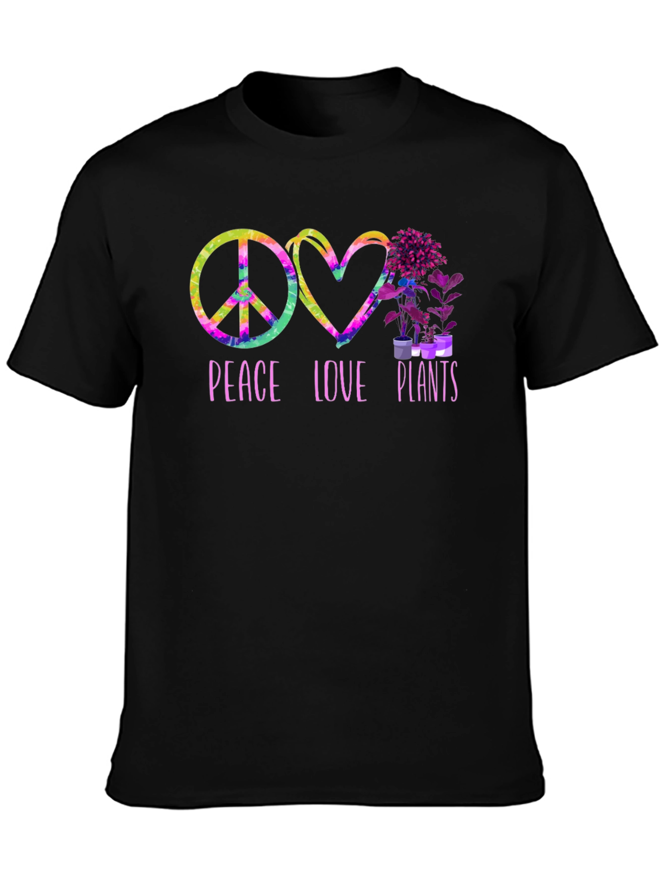 Peace Love Plants Graphic T-Shirt