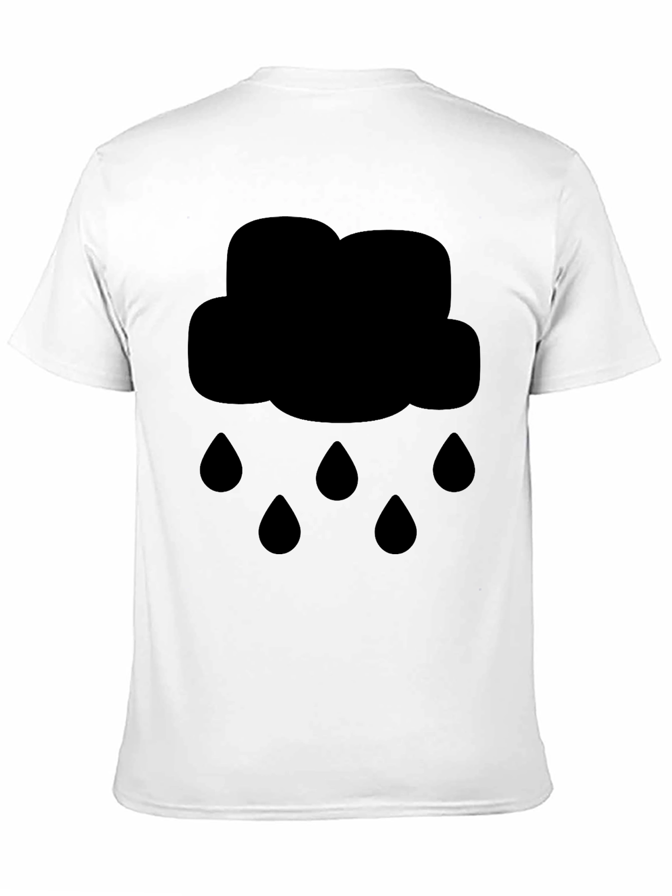 Black Cloud Rain T-Shirt - Weather Graphic Tee