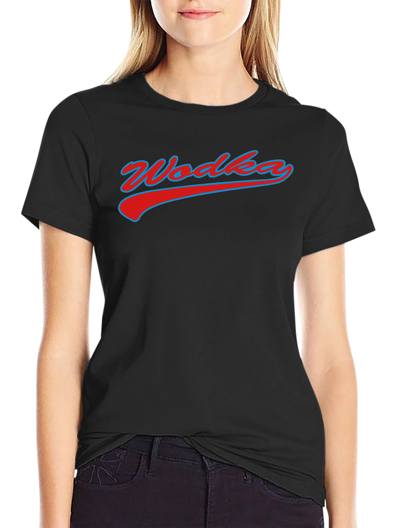 Vodka Graphic Tee - Classic Crew Neck T-Shirt