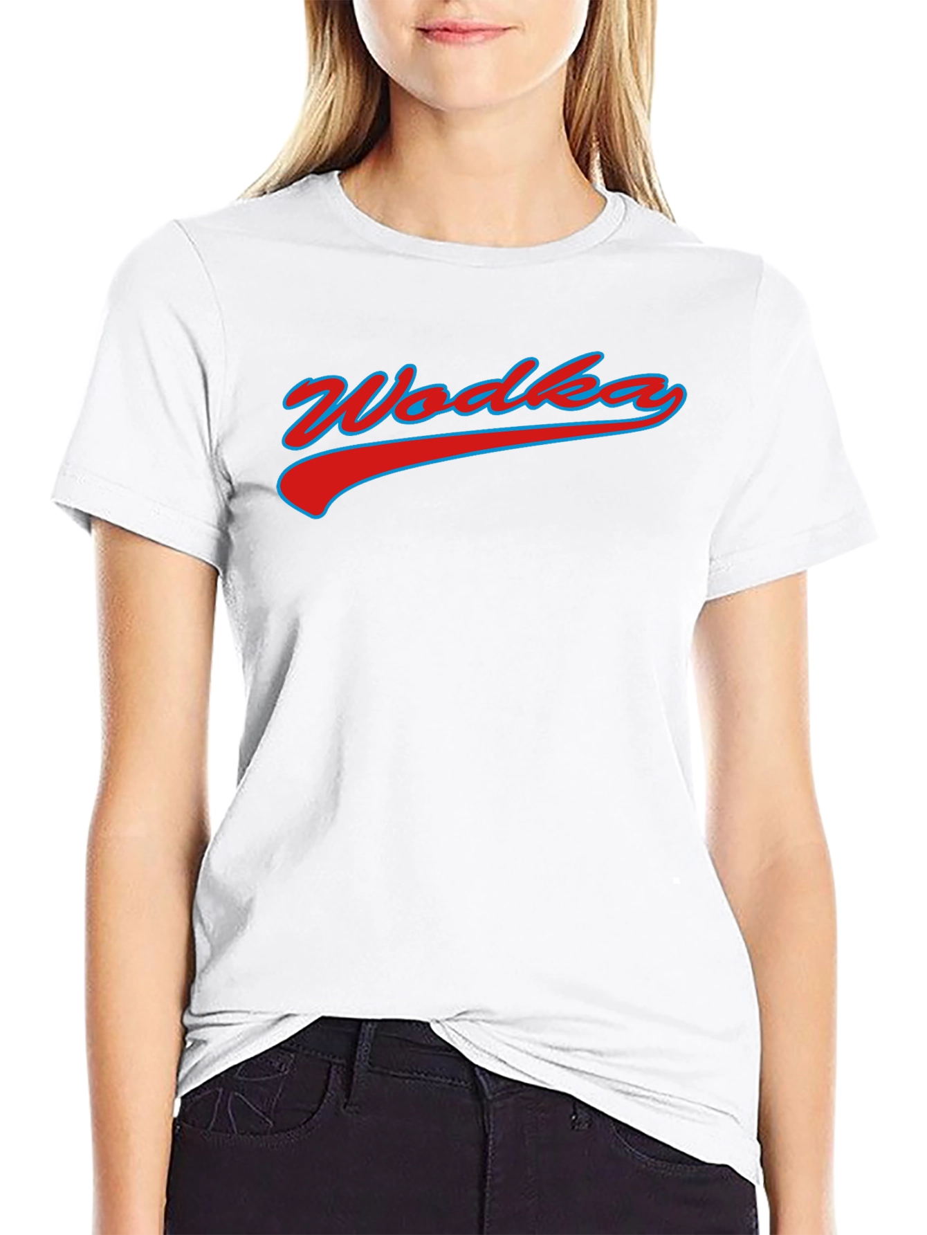 Vodka Graphic Tee - Classic Crew Neck T-Shirt