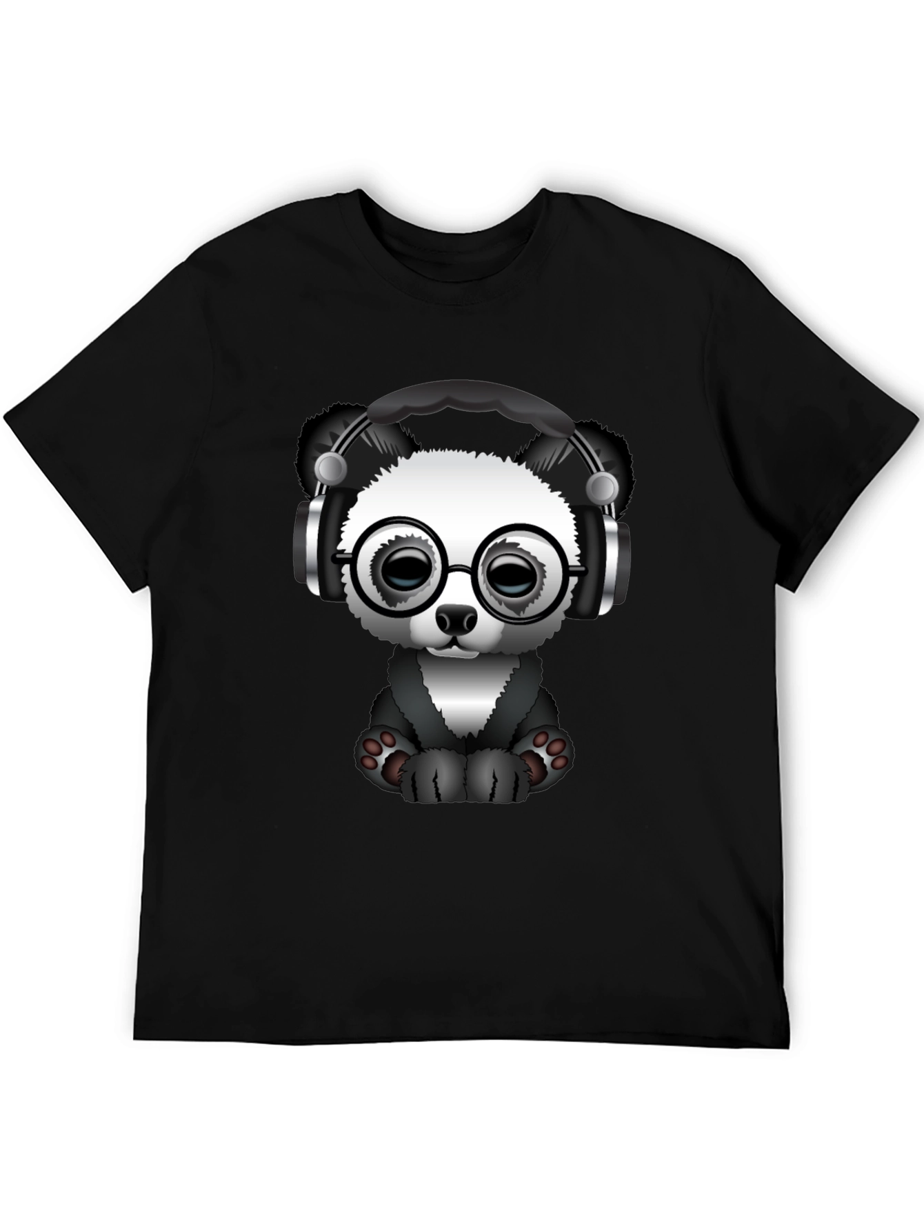 Cool Panda T-Shirt - Black Tee with Graphic