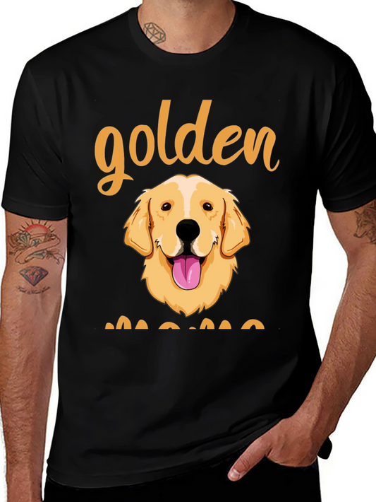 Golden Mama Dog T-Shirt Cute Pet Lover Tee