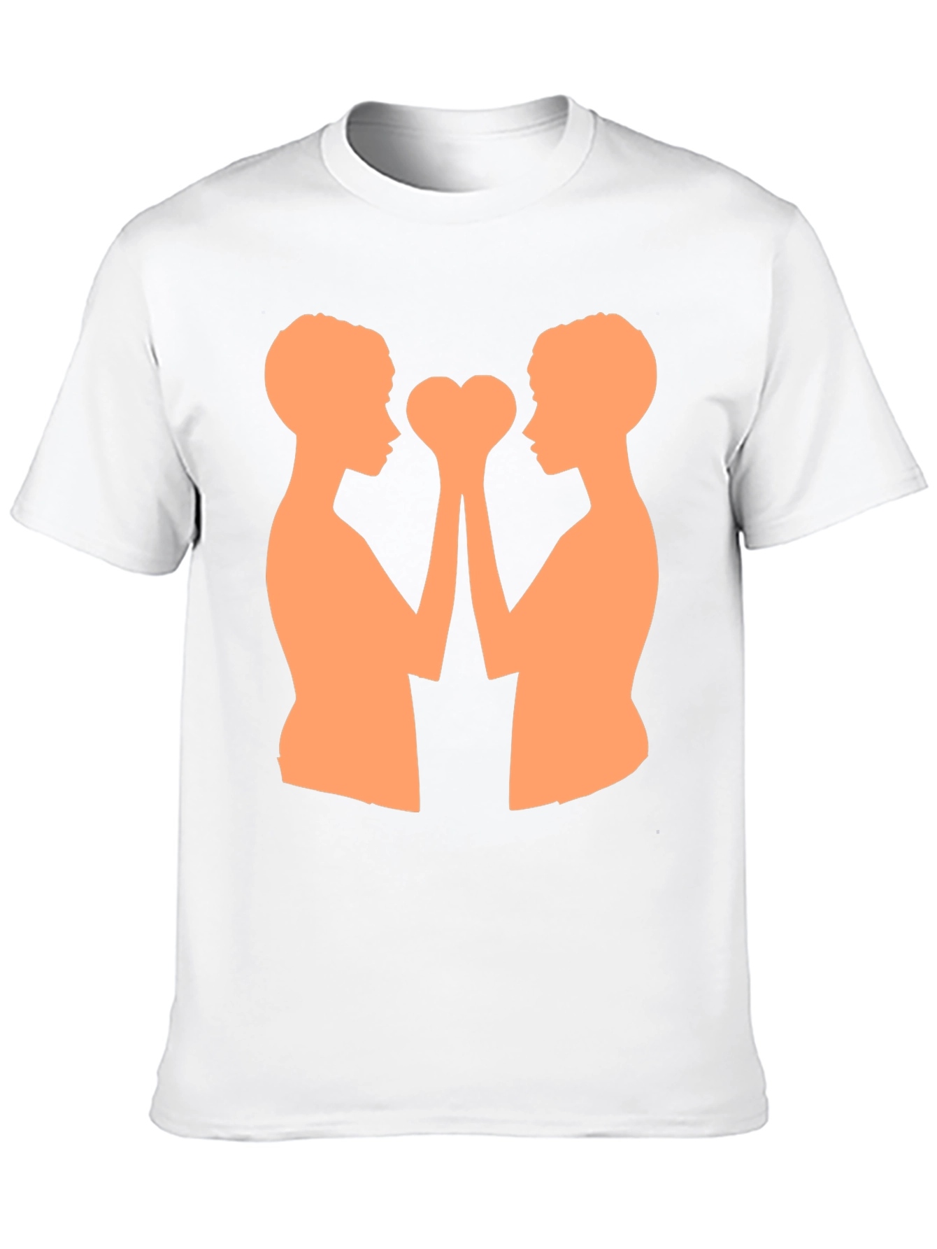 Heart Hands T-Shirt - Black Cotton Blend Graphic Tee