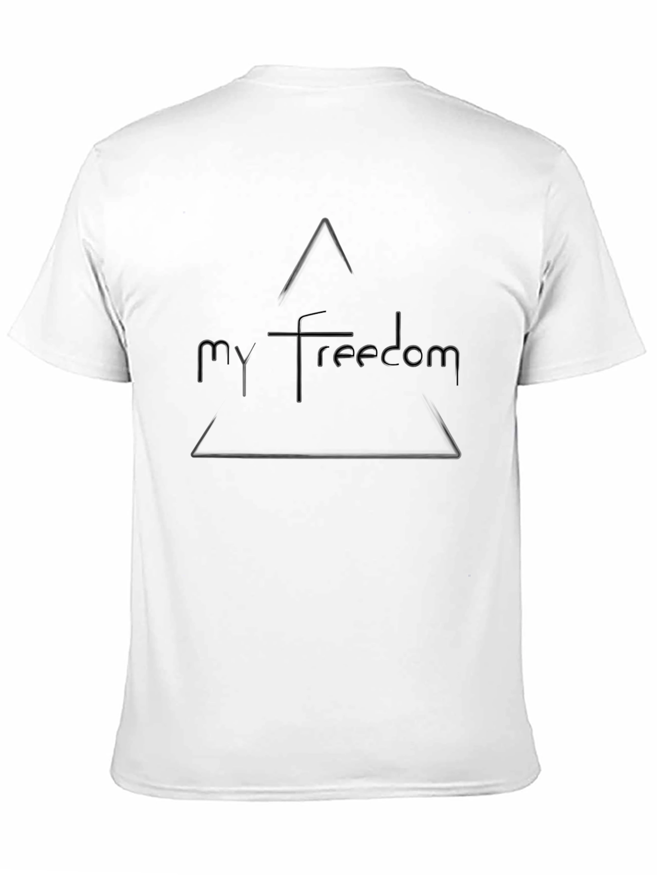 My Freedom Graphic Tee - Black Cotton Casual Wear