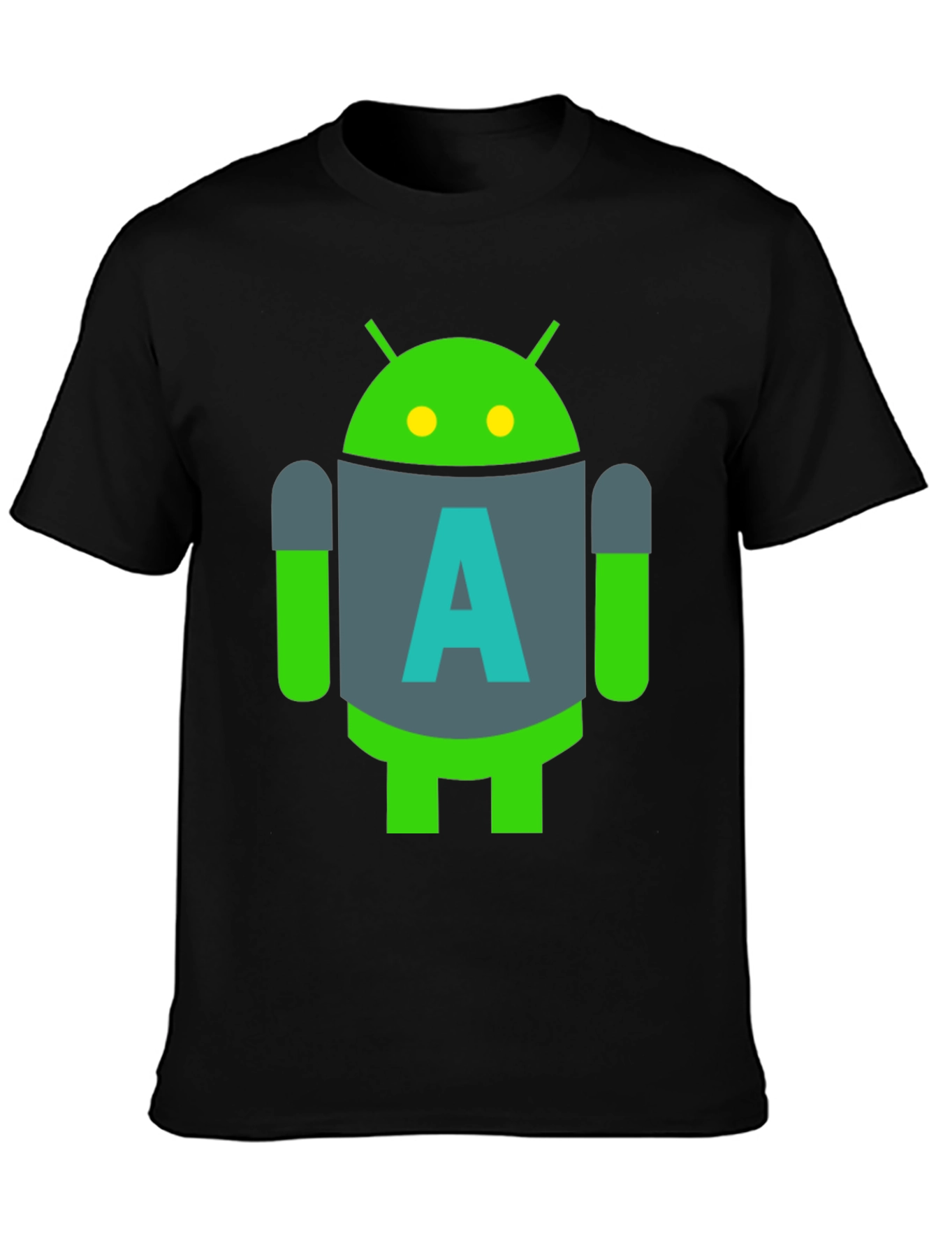 Android A Logo Black T-Shirt