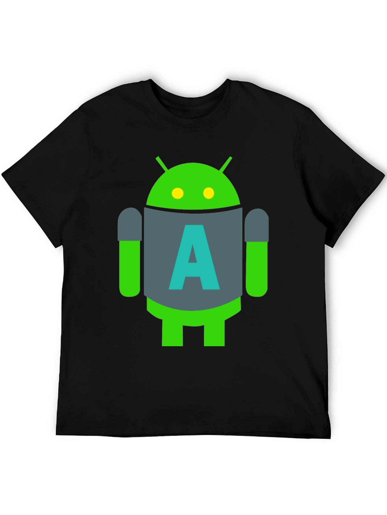 Android A Logo Black T-Shirt