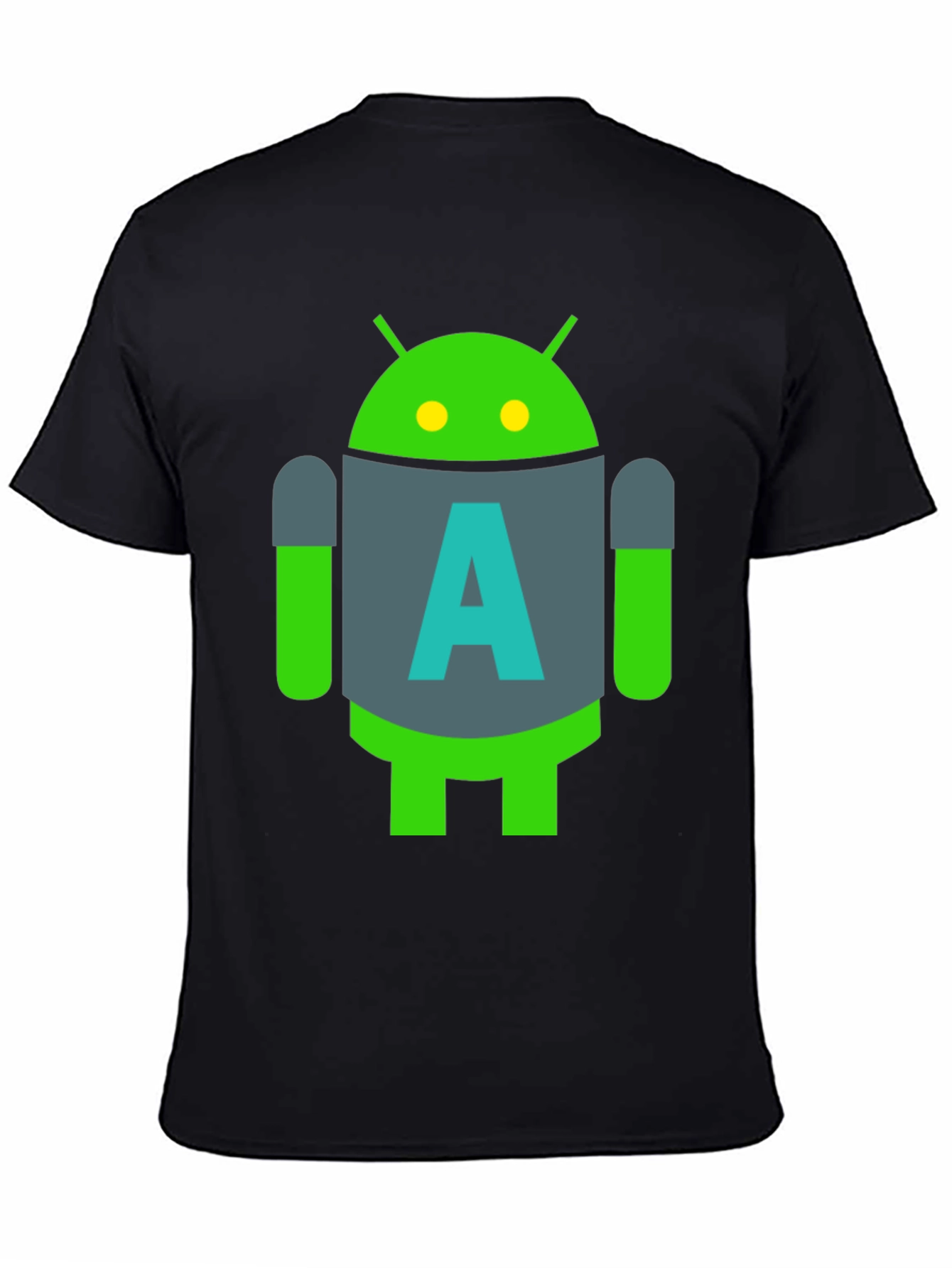 Android A Logo Black T-Shirt