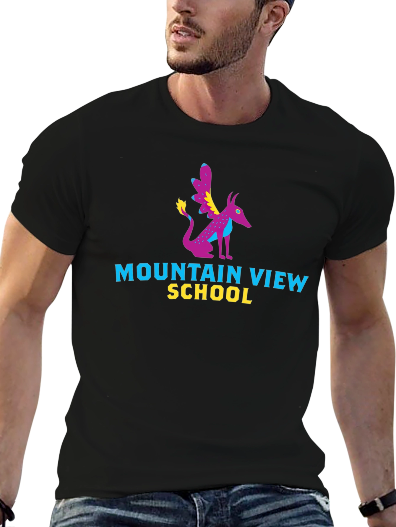 Mountain View School Black T-Shirt