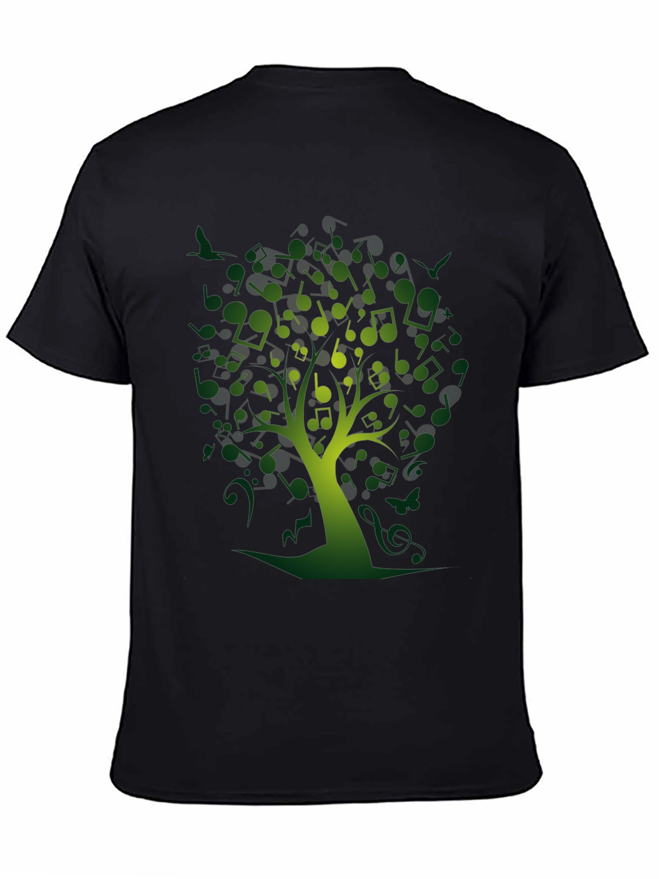 Musical Notes Tree Graphic Tee