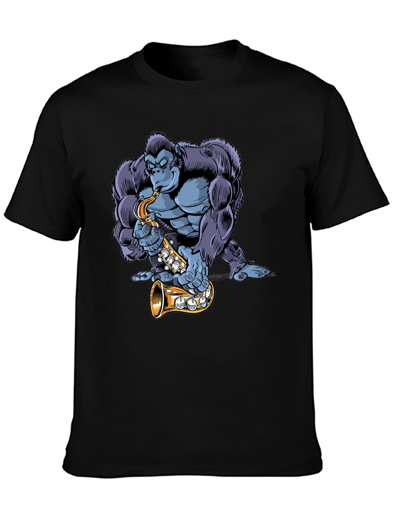 Gorilla Sax Player Graphic Tee