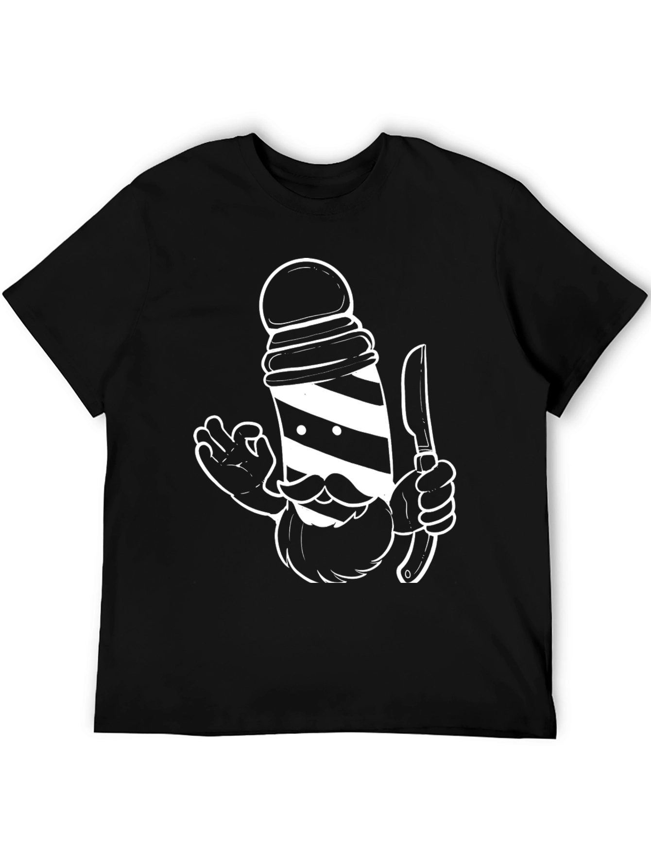 Barber Pole Graphic T-Shirt - Stylish & Unique