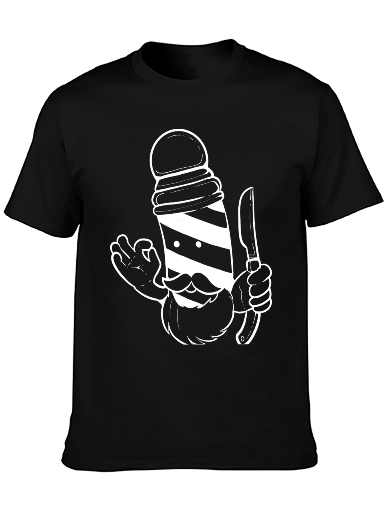 Barber Pole Graphic T-Shirt - Stylish & Unique