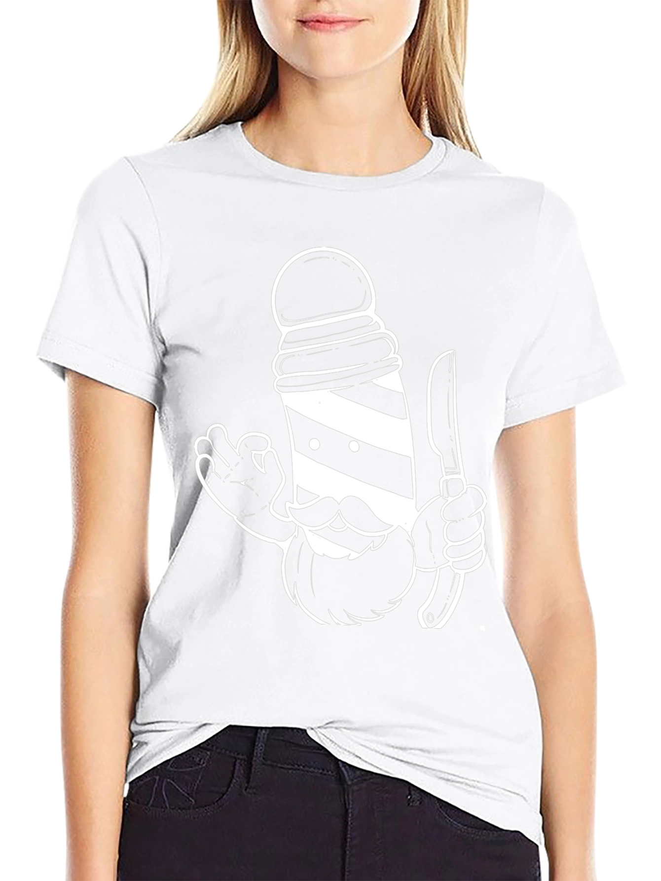 Barber Pole Graphic T-Shirt - Stylish & Unique