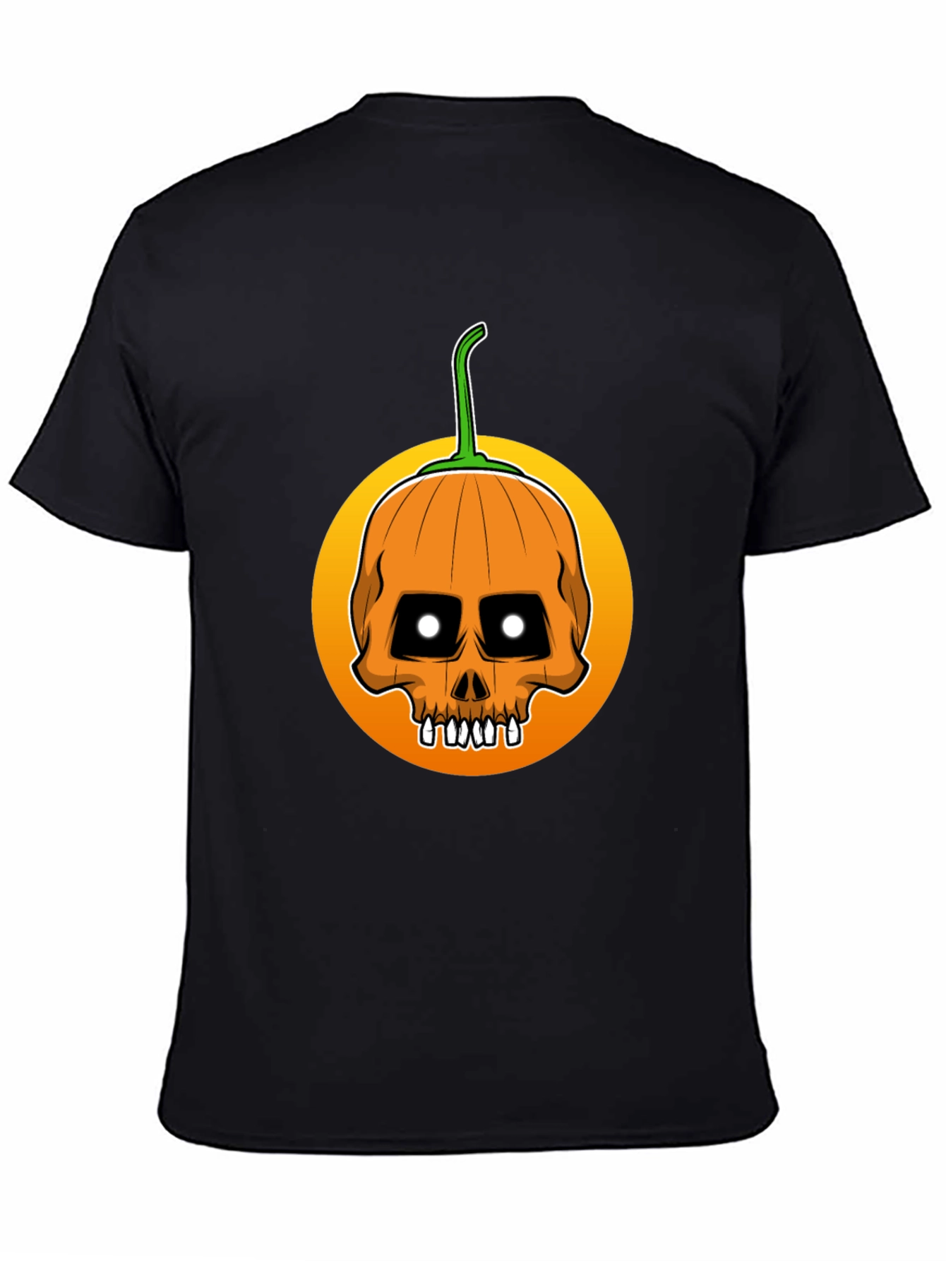 Skull Pumpkin Halloween T-Shirt