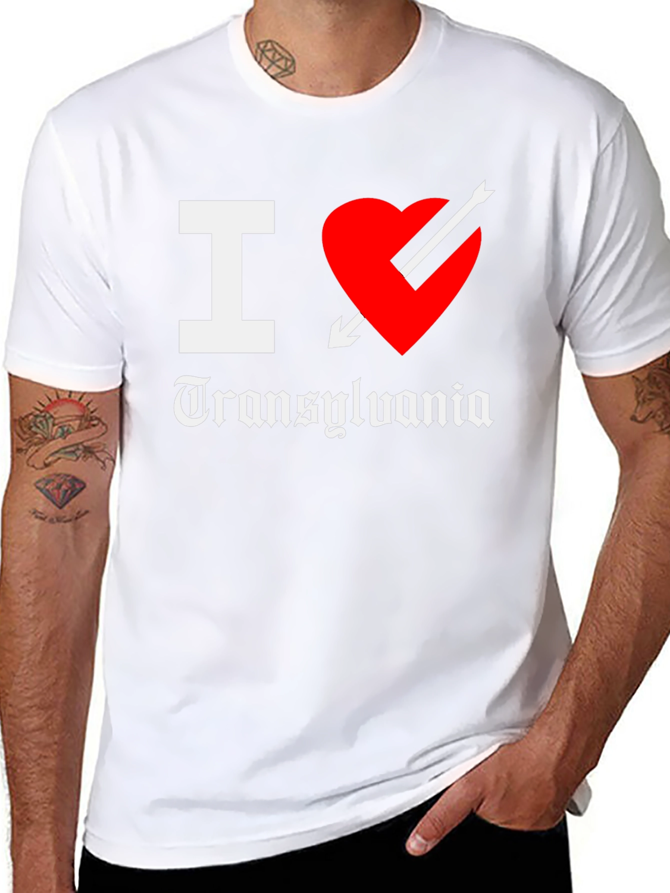I Love Transylvania T-Shirt Novelty Design