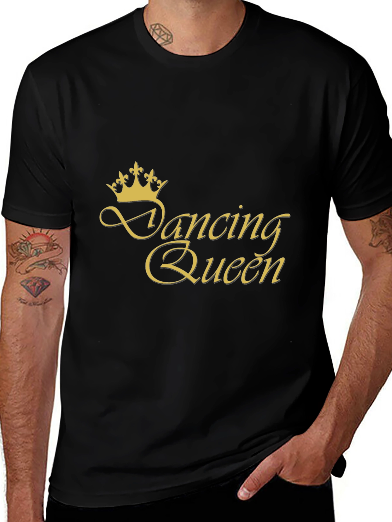Dancing Queen Black T-Shirt - Unique Graphic Tee