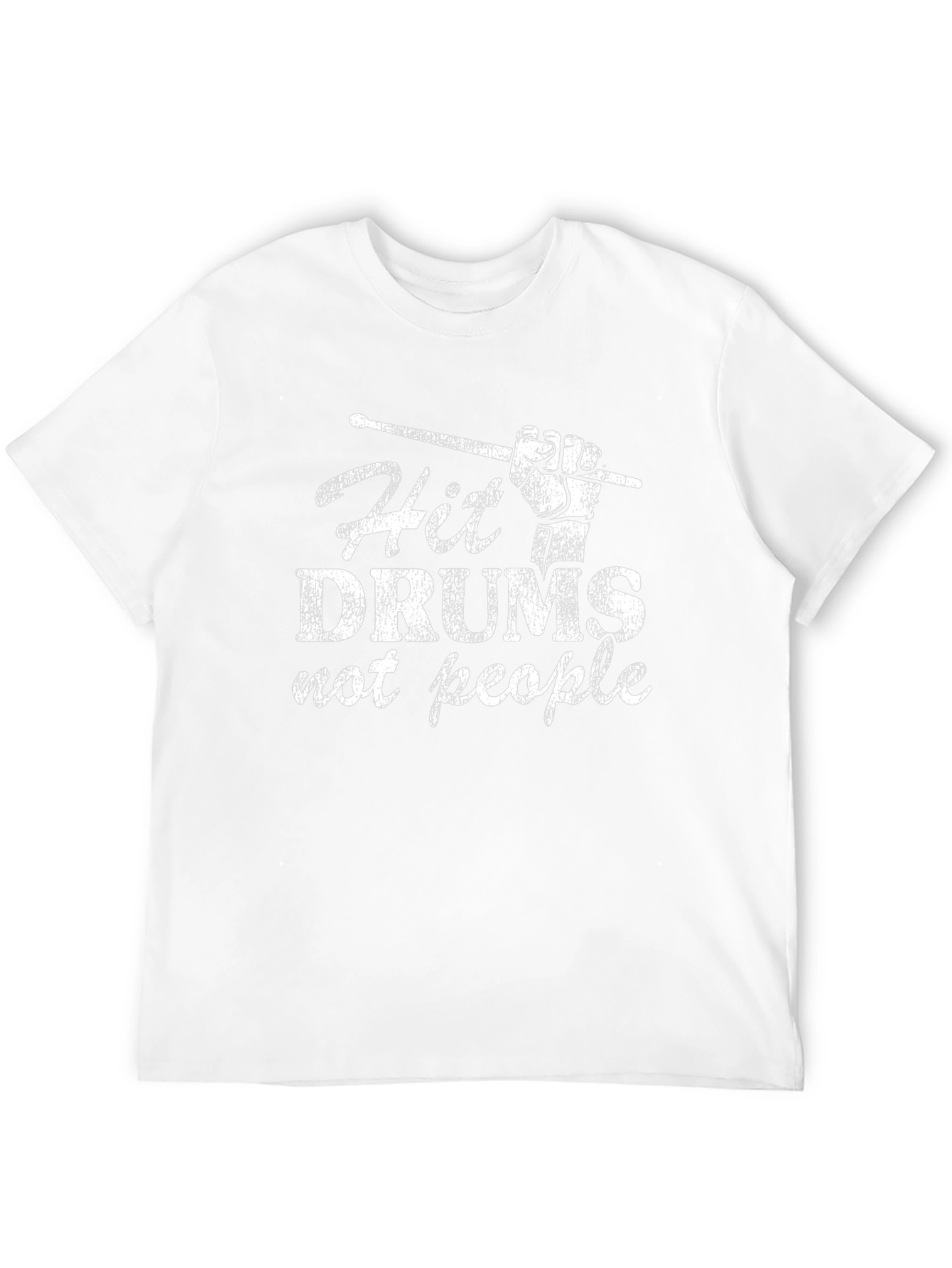 Hit Drums Not People Graphic Tee - Black