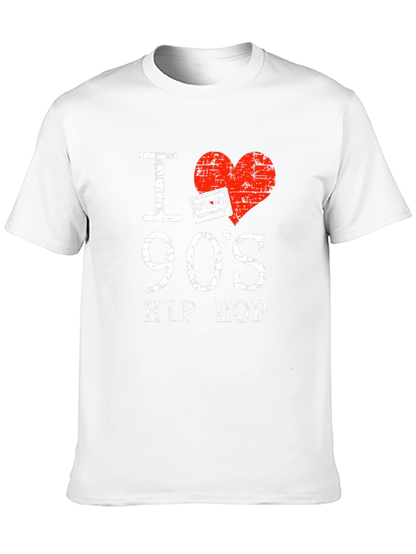 I Love 90s Hip Hop T-Shirt Retro Cassette