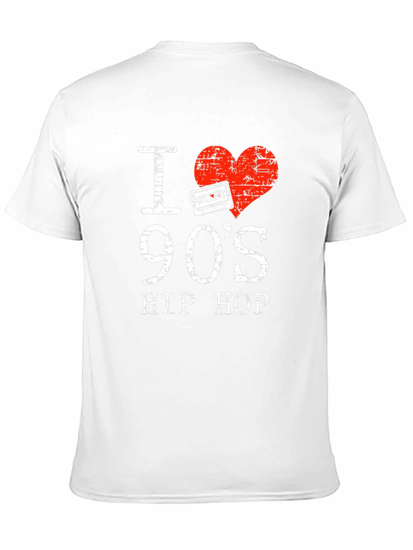 I Love 90s Hip Hop T-Shirt Retro Cassette