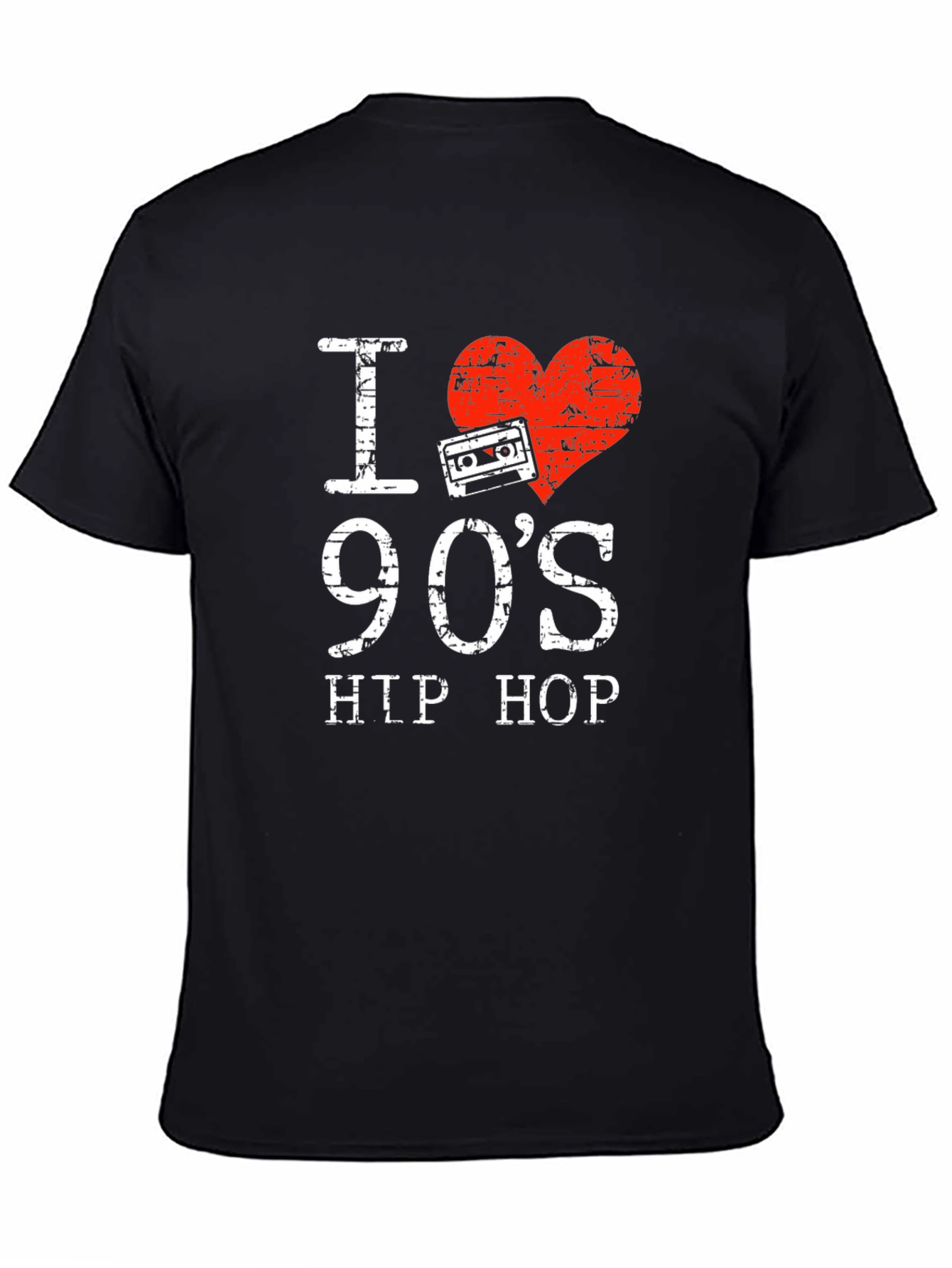 I Love 90s Hip Hop T-Shirt Retro Cassette