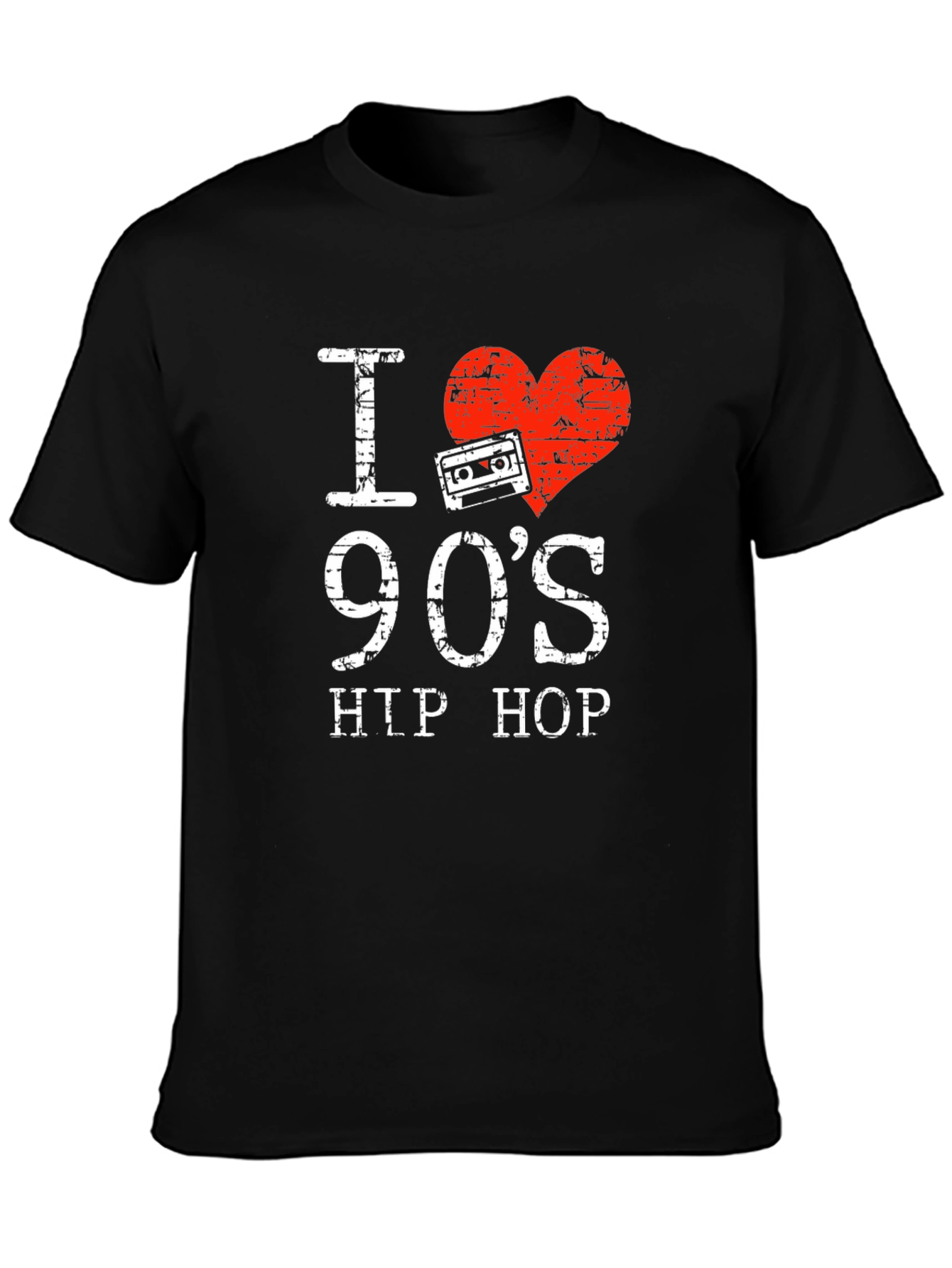 I Love 90s Hip Hop T-Shirt Retro Cassette