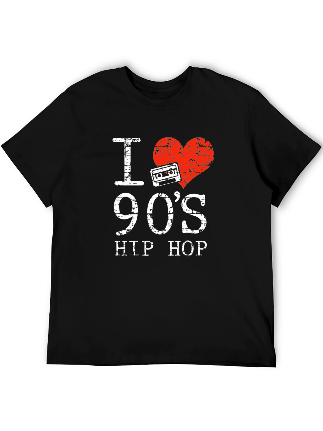 I Love 90s Hip Hop T-Shirt Retro Cassette